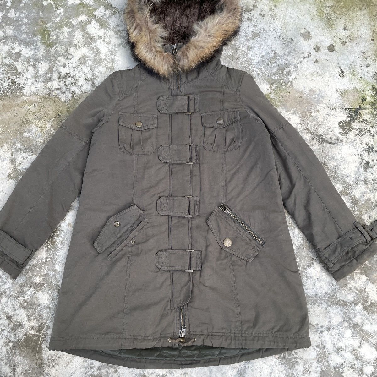 Japanese Brand × Vintage Vintage Japanese Army Military Hoodie Jacket Size M / US 6-8 / IT 42-44 - 3 Thumbnail