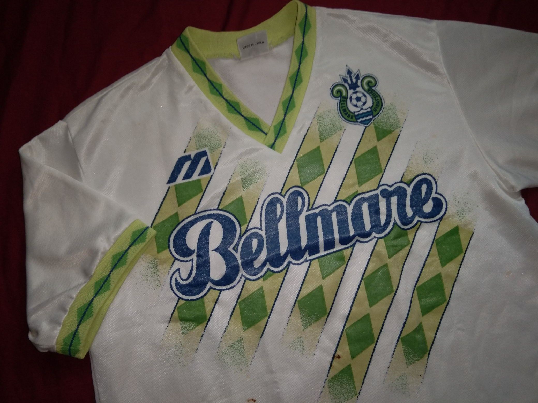 Japanese Brand Vintage 90s J-League Shonan Bellmare Hiratsuka jersey NAKATA Size US L / EU 52-54 / 3 - 2 Thumbnail