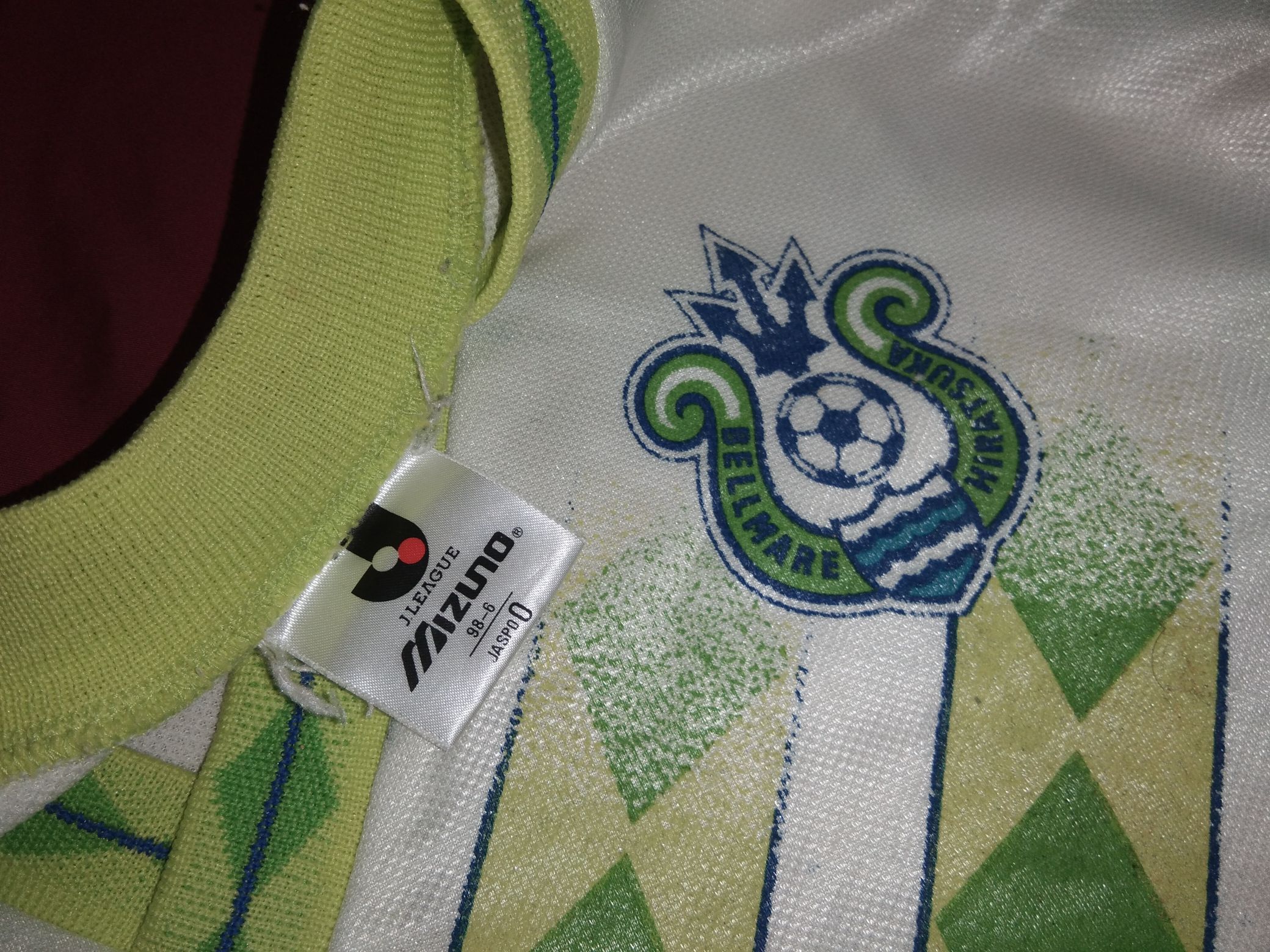 Japanese Brand Vintage 90s J-League Shonan Bellmare Hiratsuka jersey NAKATA Size US L / EU 52-54 / 3 - 5 Thumbnail