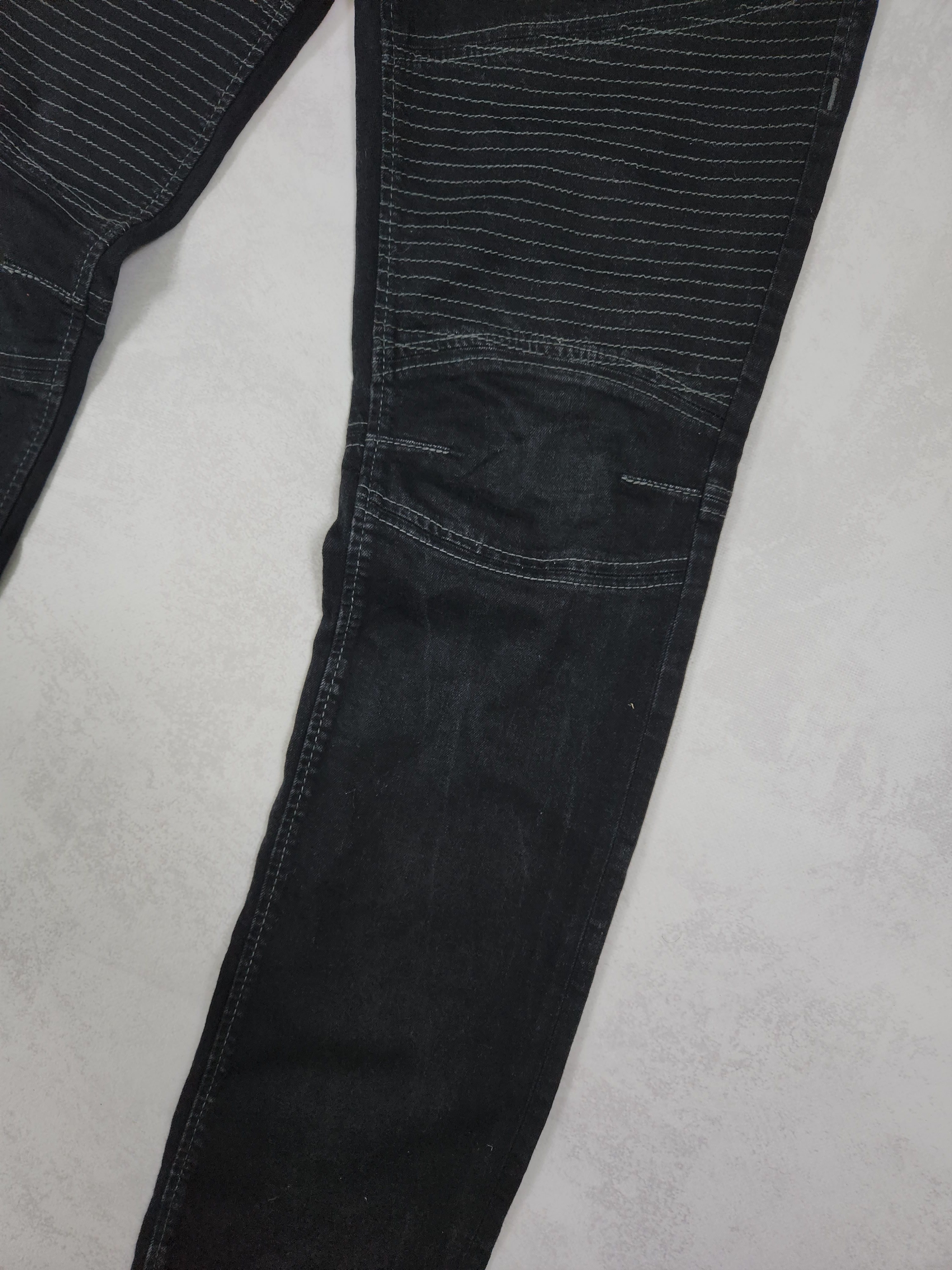 Japanese Brand Crazy Y2K True Religion Jeans Ricky T Black Denim Size US 32 / EU 48 - 5 Thumbnail