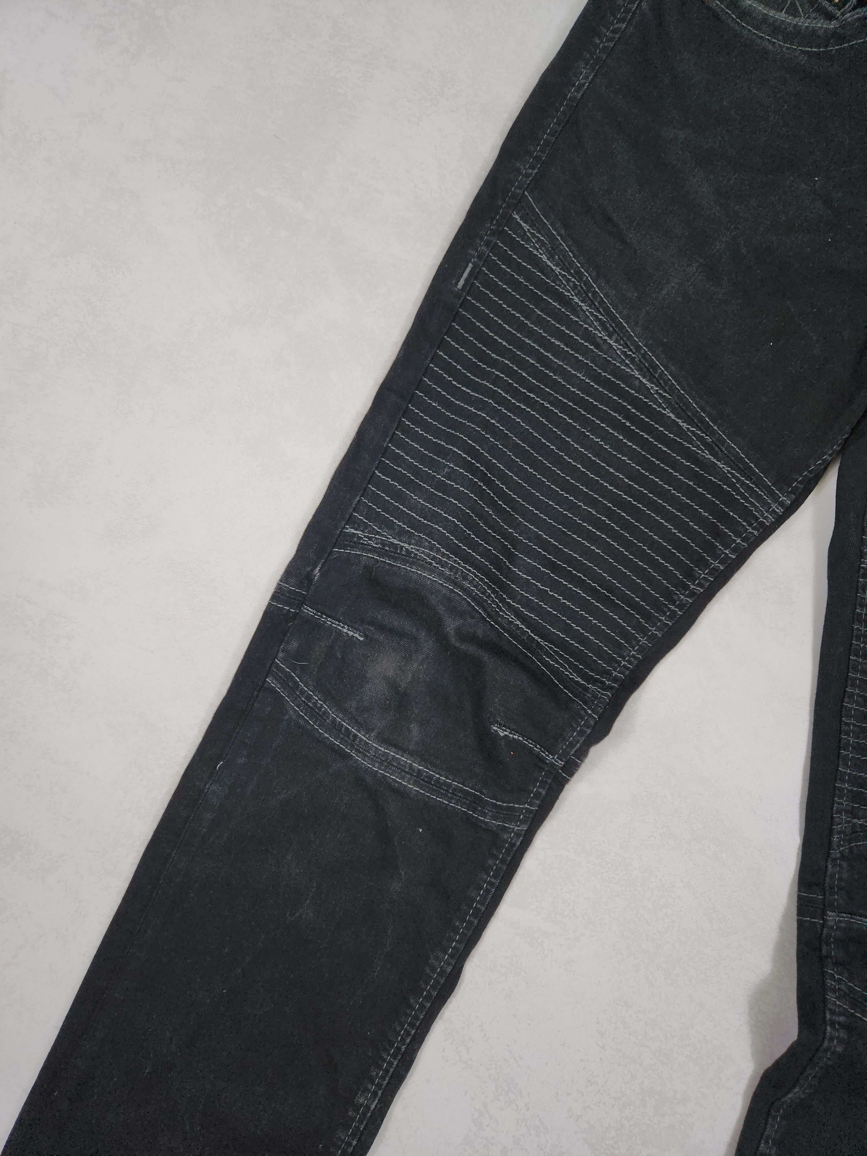 Japanese Brand Crazy Y2K True Religion Jeans Ricky T Black Denim Size US 32 / EU 48 - 4 Thumbnail