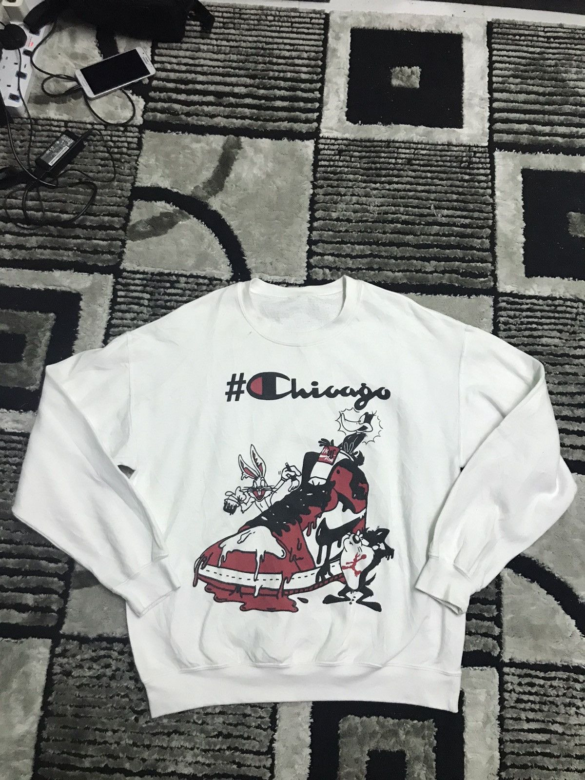 Cartoon Network space jams x nike air jordan sweatshirt Size US L / EU 52-54 / 3 - 3 Thumbnail