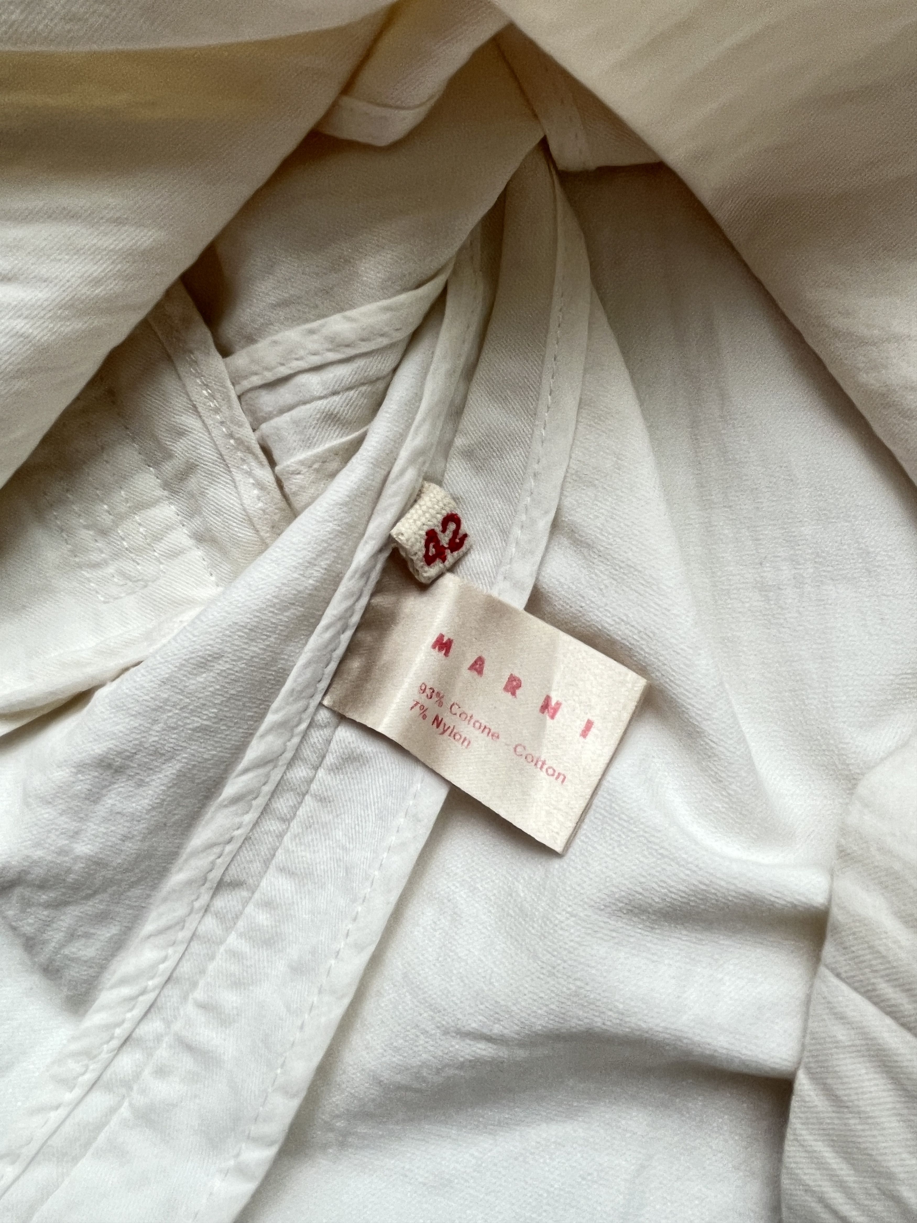Marni ⚡️QUICK SALE⚡️Marni Cream Crinkled Jacket Blazer Size M / US 6-8 / IT 42-44 - 4 Thumbnail