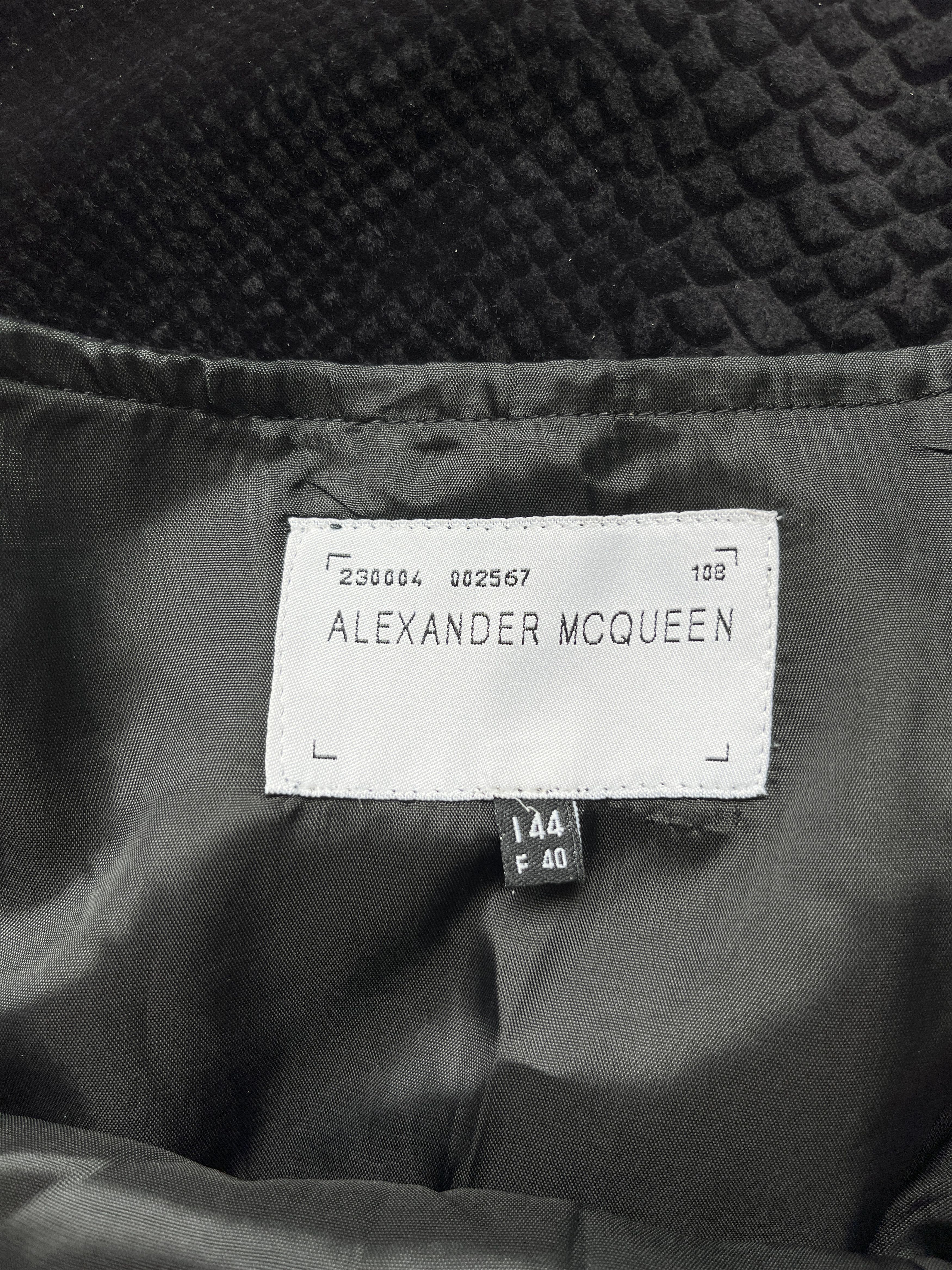 Alexander McQueen ⚡️QUICK SALE⚡️1996 Alexander McQueen Snake Velvet Dress Size M / US 6-8 / IT 42-44 - 5 Thumbnail