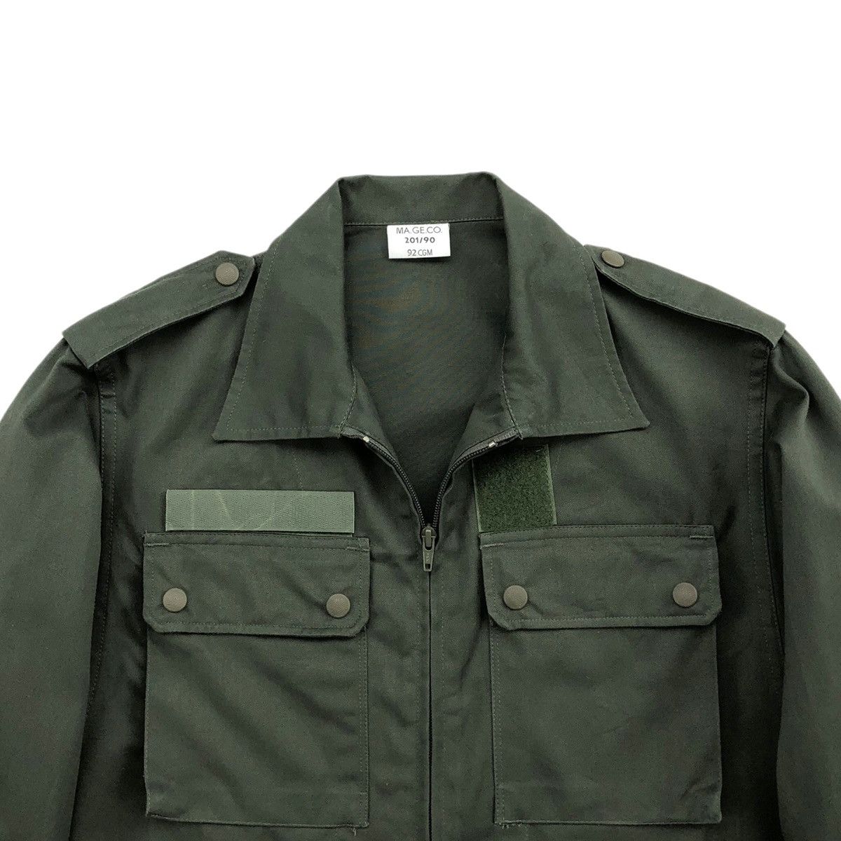 Vintage Rare Issue 1990s France Combat Ultility HBT Jacket Size US L / EU 52-54 / 3 - 7 Thumbnail