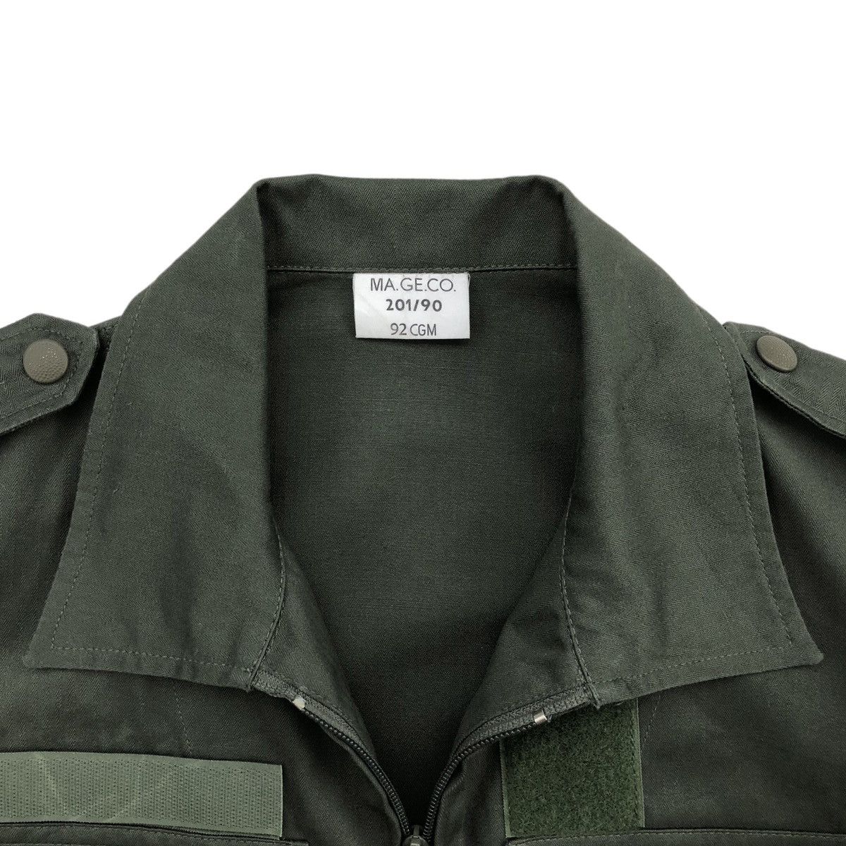 Vintage Rare Issue 1990s France Combat Ultility HBT Jacket Size US L / EU 52-54 / 3 - 18 Thumbnail