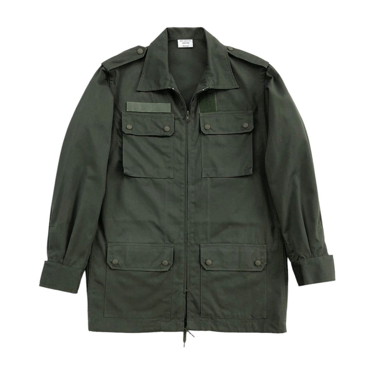 Vintage Rare Issue 1990s France Combat Ultility HBT Jacket Size US L / EU 52-54 / 3 - 6 Thumbnail