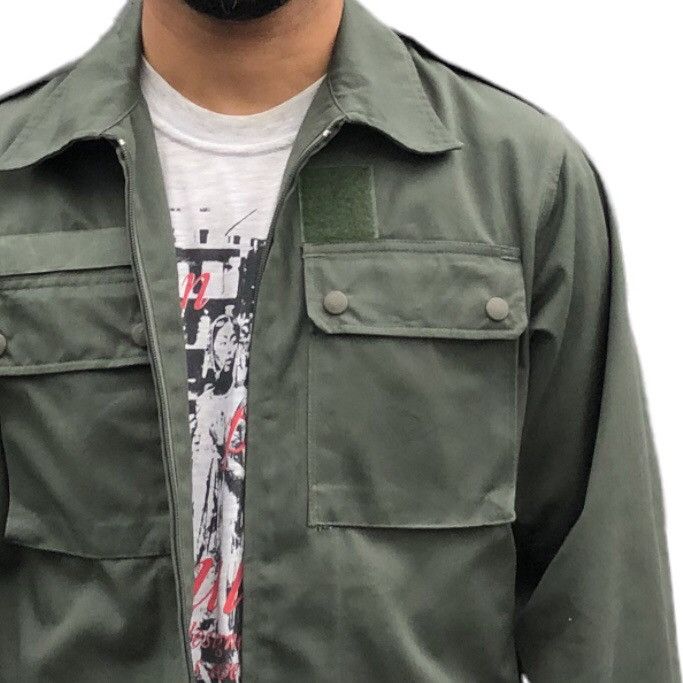 Vintage Rare Issue 1990s France Combat Ultility HBT Jacket Size US L / EU 52-54 / 3 - 5 Thumbnail