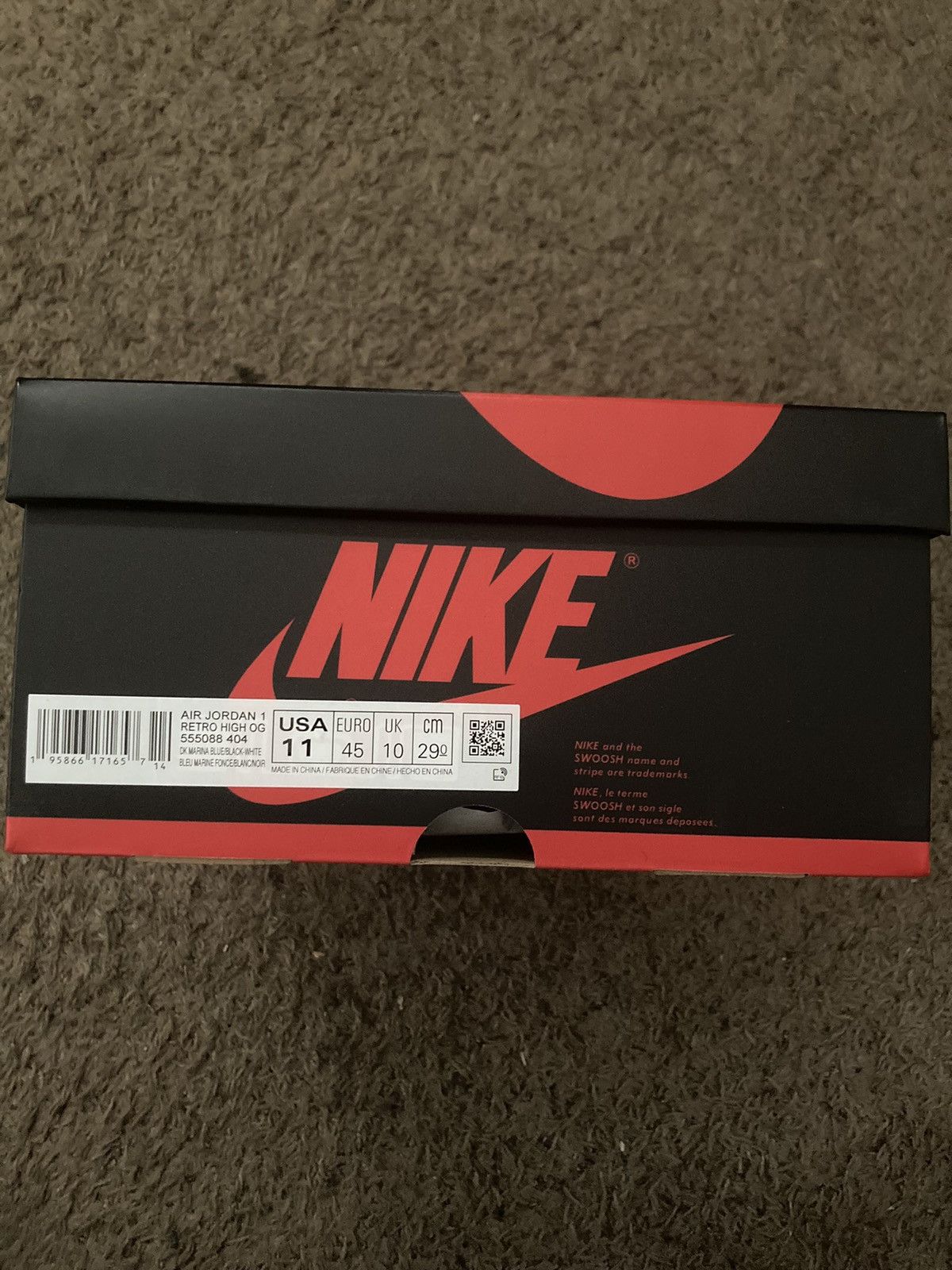 Jordan Brand Jordan 1 Marina Blue Size 11 DS Size US 11 / EU 44 - 12 Thumbnail