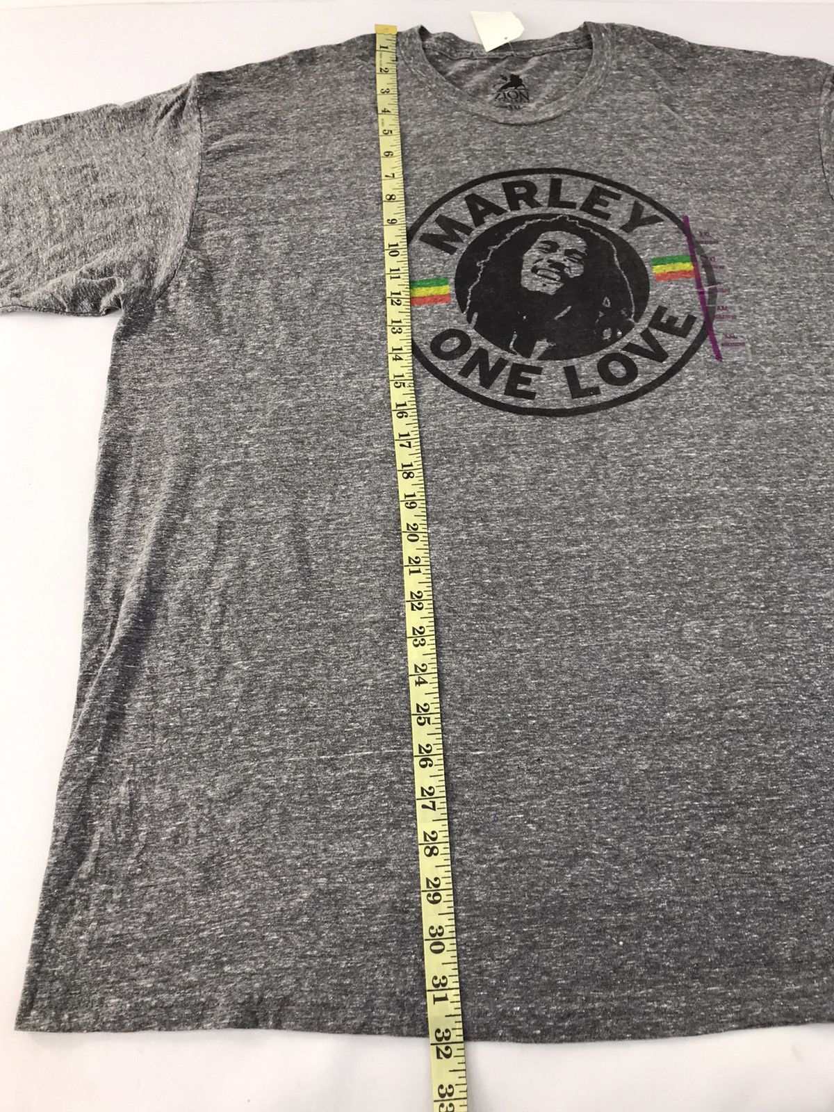 Bob Marley Zion Rootswear Bob Marley One Love Rayon Tee Big Logo Size US XL / EU 56 / 4 - 7 Thumbnail