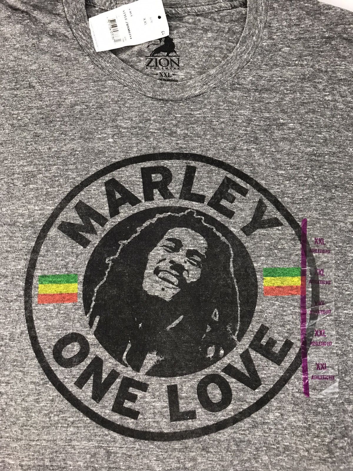 Bob Marley Zion Rootswear Bob Marley One Love Rayon Tee Big Logo Size US XL / EU 56 / 4 - 4 Thumbnail