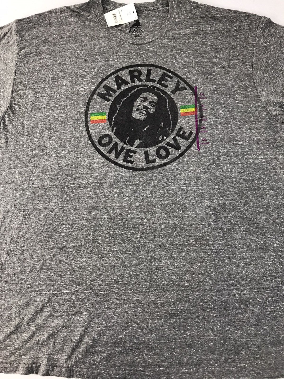 Bob Marley Zion Rootswear Bob Marley One Love Rayon Tee Big Logo Size US XL / EU 56 / 4 - 3 Thumbnail