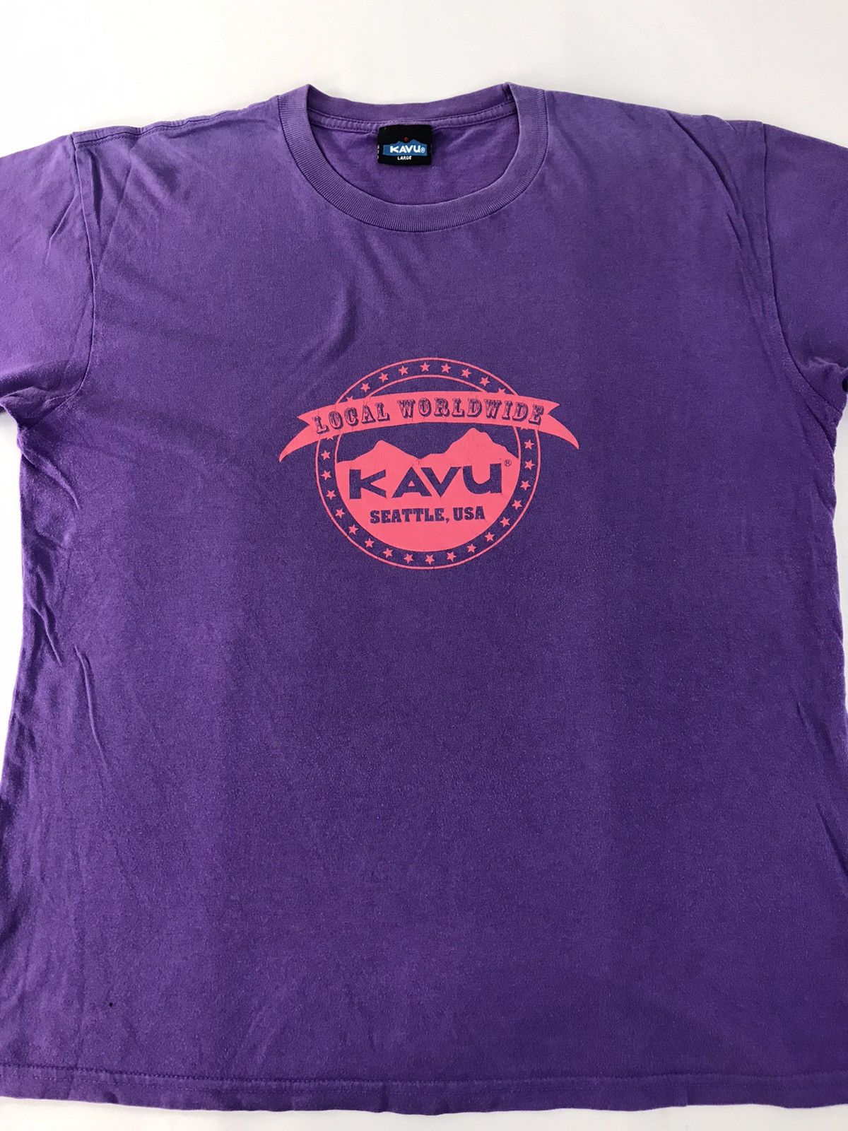 KAVU Kavu Seattle Usa Local Worldwide Big Logo Surf Tee Size US M / EU 48-50 / 2 - 3 Thumbnail
