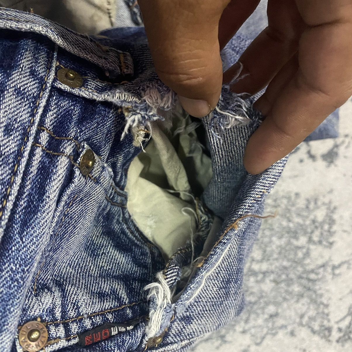 Paul Smith Red Ear × Vintage Selvedge🔥 Vintage Paul Smiths Red Ear Selvedge Denim Jeans Size US 28 / EU 44 - 15 Thumbnail