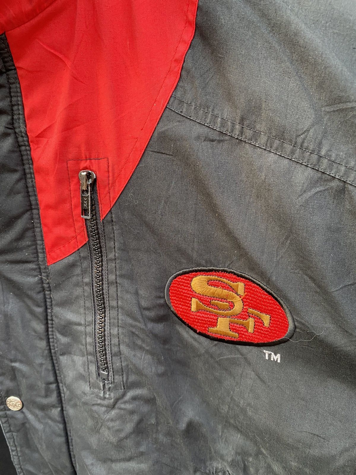 NFL × Vintage Vintage San Francisco 49ers NFL satin bomber jacket Size US XL / EU 56 / 4 - 9 Thumbnail