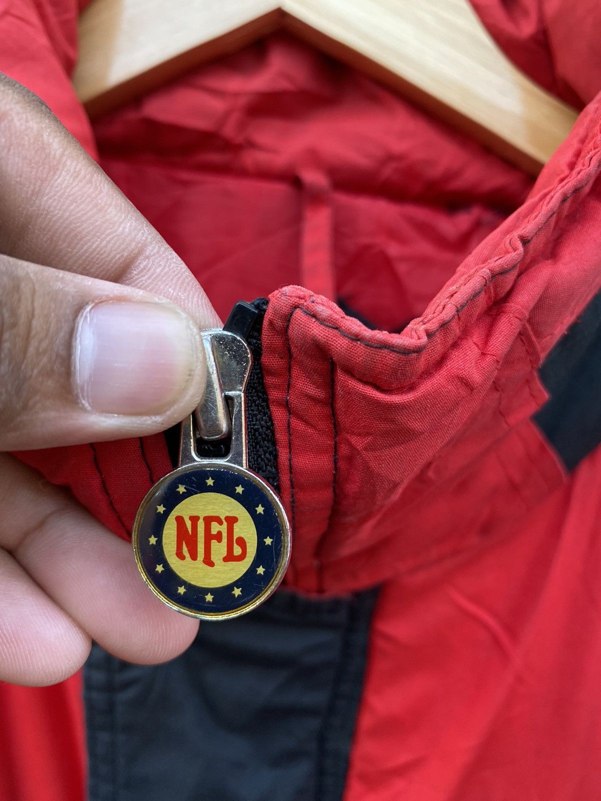 NFL × Vintage Vintage San Francisco 49ers NFL satin bomber jacket Size US XL / EU 56 / 4 - 7 Thumbnail