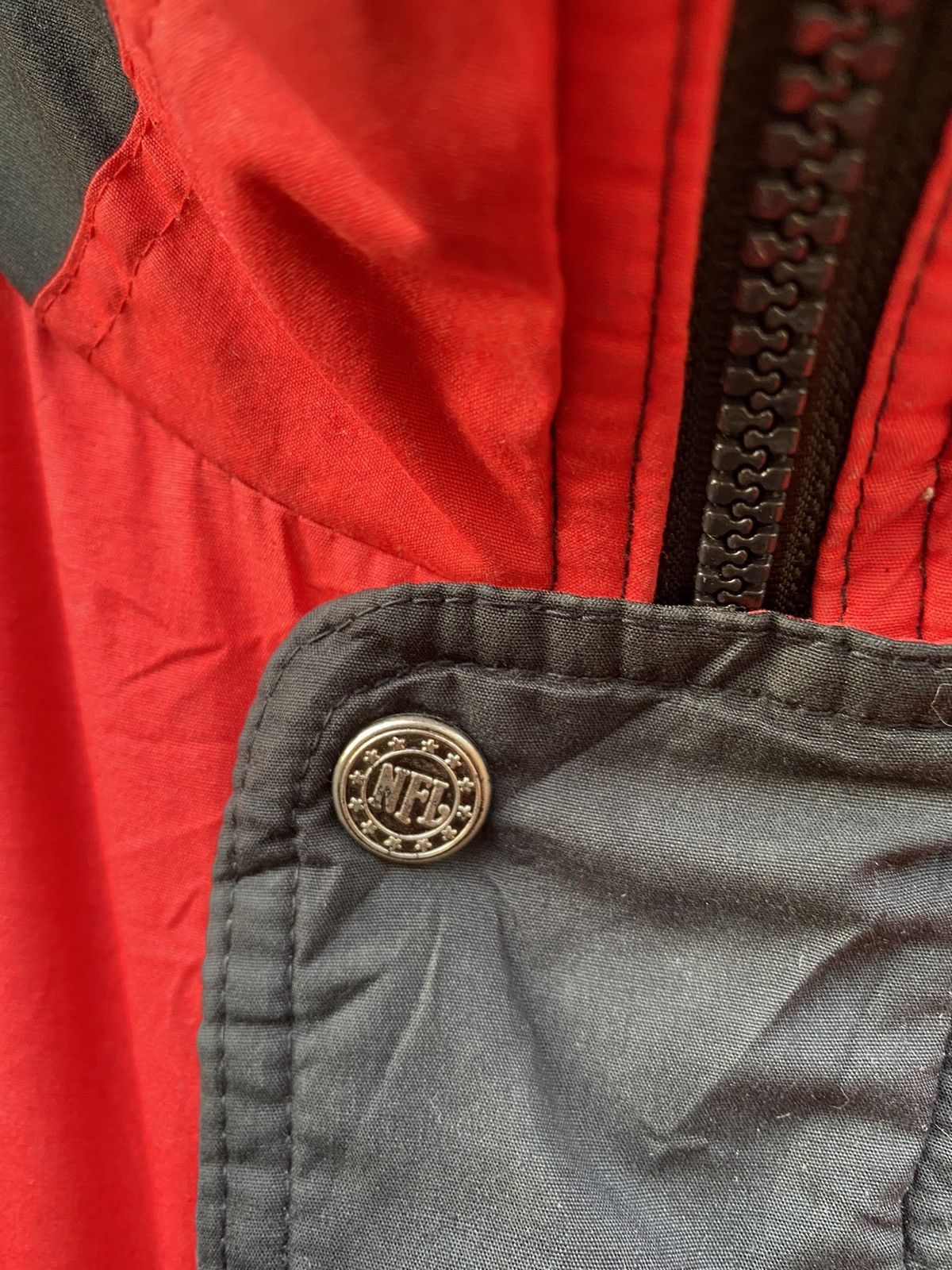 NFL × Vintage Vintage San Francisco 49ers NFL satin bomber jacket Size US XL / EU 56 / 4 - 8 Thumbnail