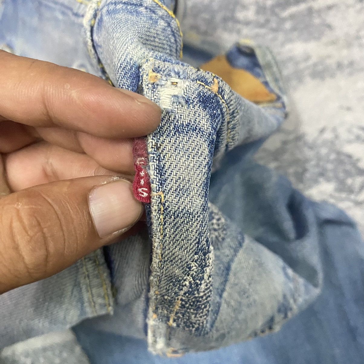 Evisu × Japanese Brand × Vintage Selvedge🔥 Vintage Evisu Selvedge Ripped Distressed Jeans Size US 28 / EU 44 - 13 Thumbnail