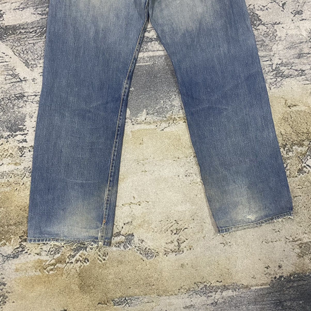 Evisu × Japanese Brand × Vintage Selvedge🔥 Vintage Evisu Selvedge Ripped Distressed Jeans Size US 28 / EU 44 - 12 Thumbnail