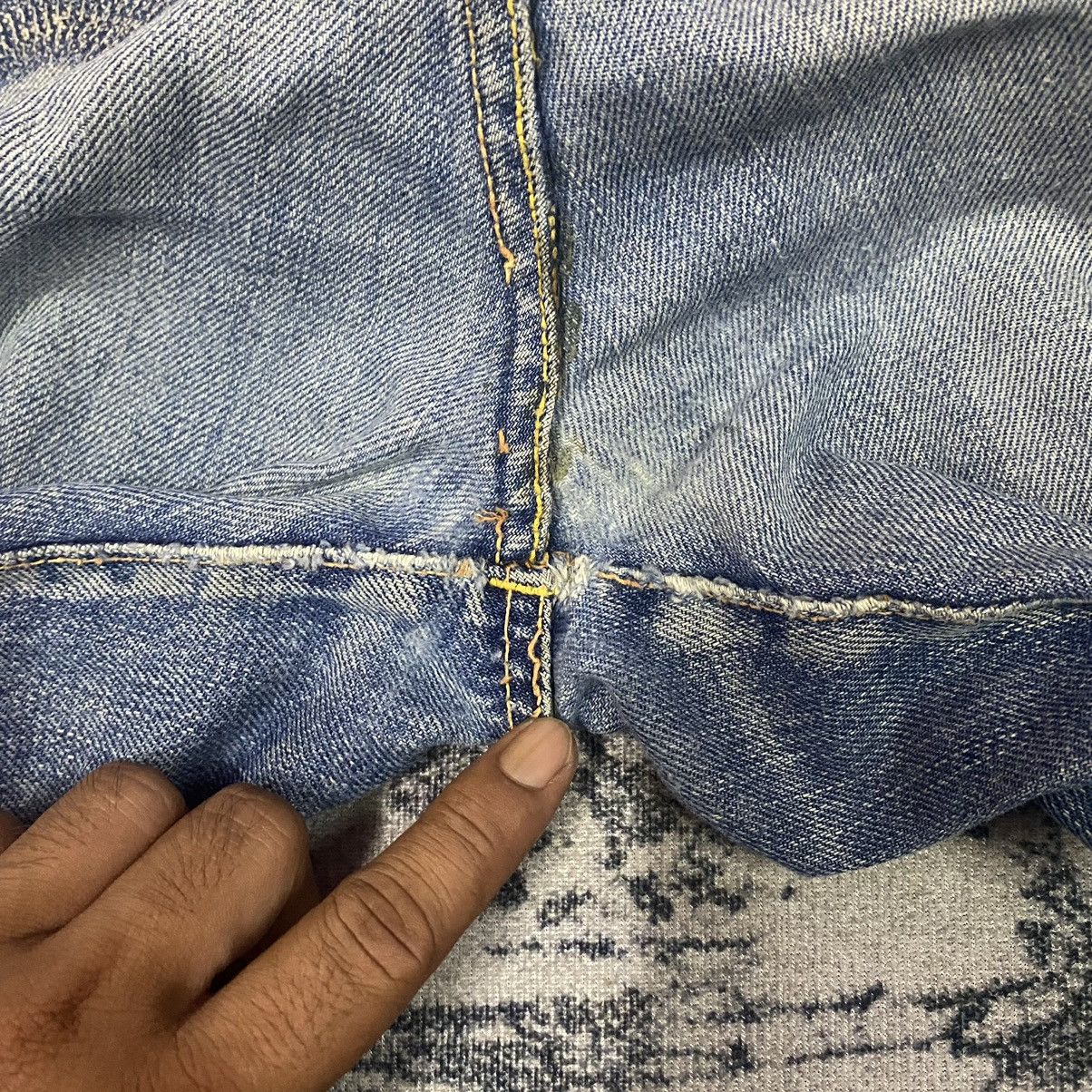 Evisu × Japanese Brand × Vintage Selvedge🔥 Vintage Evisu Selvedge Ripped Distressed Jeans Size US 28 / EU 44 - 15 Thumbnail