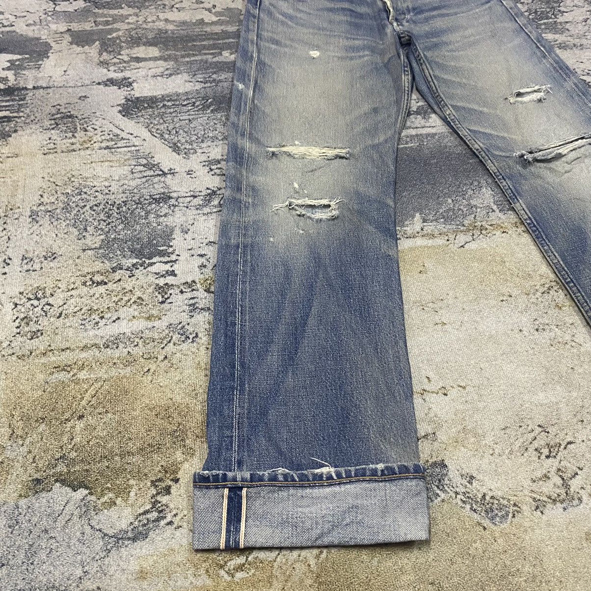 Japanese Brand × United Arrows × Vintage Redline🔥 Vintage Selvedge Japanese Beauty&Youth Distressed Size US 31 - 5 Thumbnail