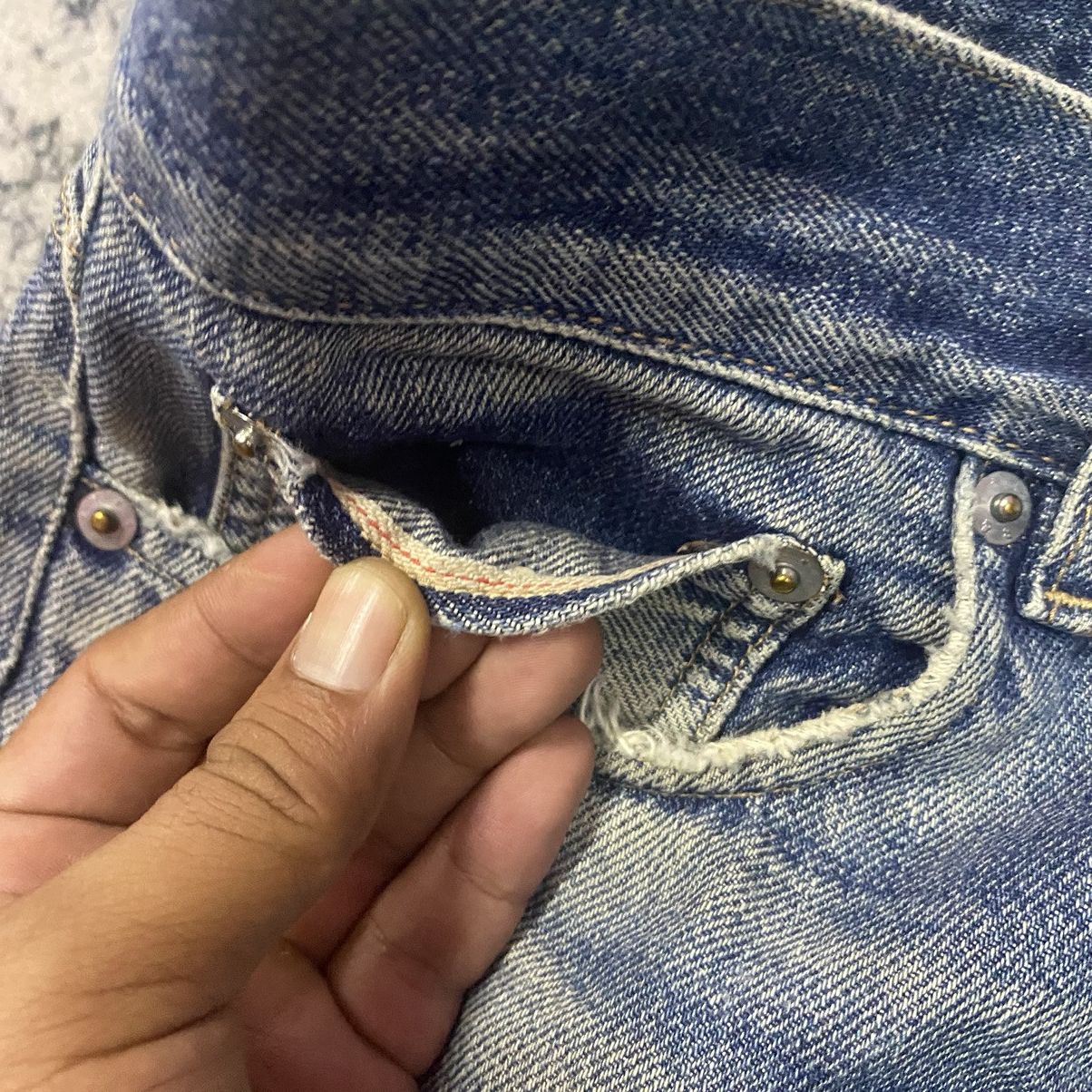 Japanese Brand × United Arrows × Vintage Redline🔥 Vintage Selvedge Japanese Beauty&Youth Distressed Size US 31 - 10 Thumbnail