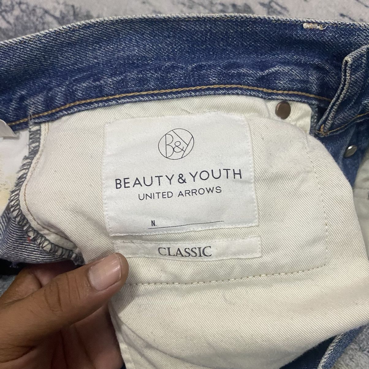 Japanese Brand × United Arrows × Vintage Redline🔥 Vintage Selvedge Japanese Beauty&Youth Distressed Size US 31 - 11 Thumbnail