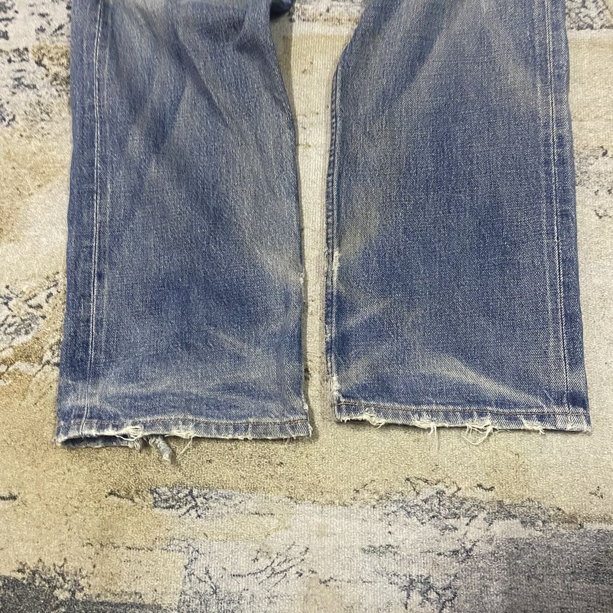 Japanese Brand × United Arrows × Vintage Redline🔥 Vintage Selvedge Japanese Beauty&Youth Distressed Size US 31 - 8 Thumbnail