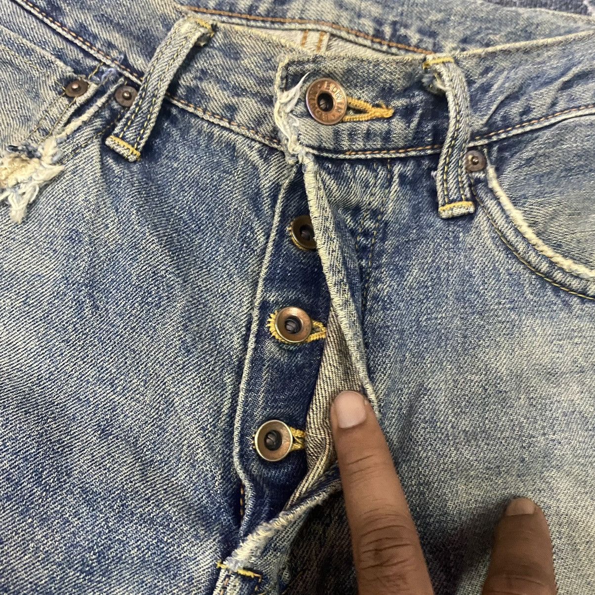 Japanese Brand × Self Edge × Vintage Redline🔥Vintage Selvedge Denim Japanese Edwin Size US 27 - 6 Thumbnail