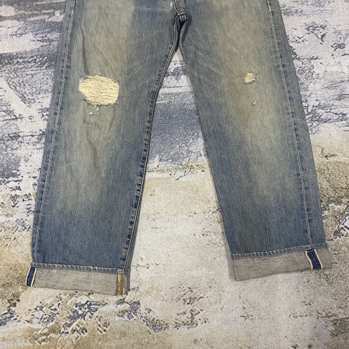 Japanese Brand × Self Edge × Vintage Redline🔥Vintage Selvedge Denim Japanese Edwin Size US 27 - 3 Thumbnail