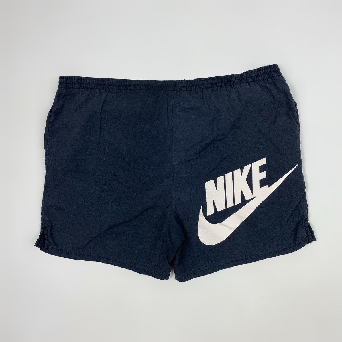 Nike 1990’s Vintage Faded Nike Nylon Big Logo Shorts Size US 33 - 2 Thumbnail