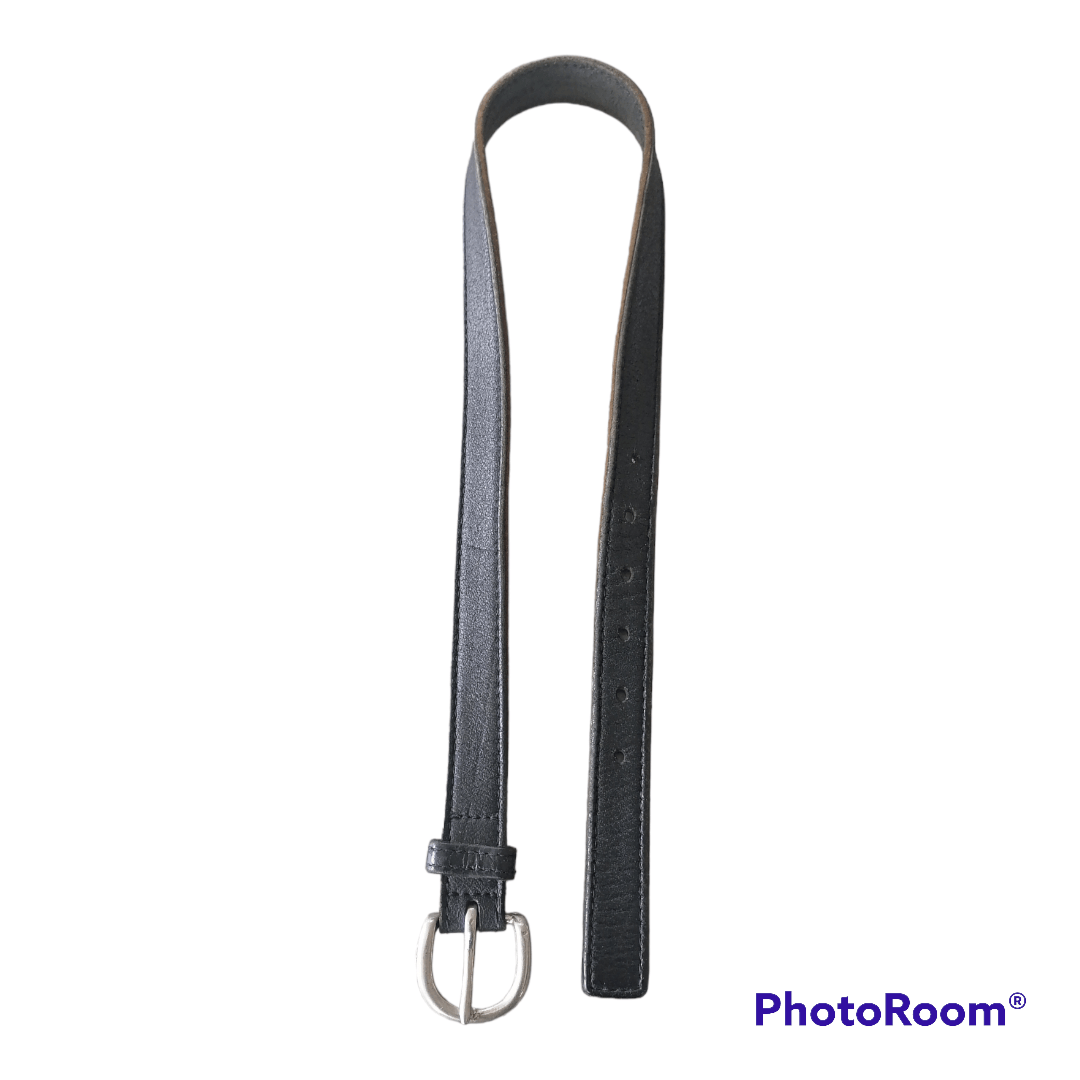 Y's × Y's for Men × Yohji Yamamoto Y's Yohji Yamamoto Black Leather Belts Size ONE SIZE - 4 Thumbnail