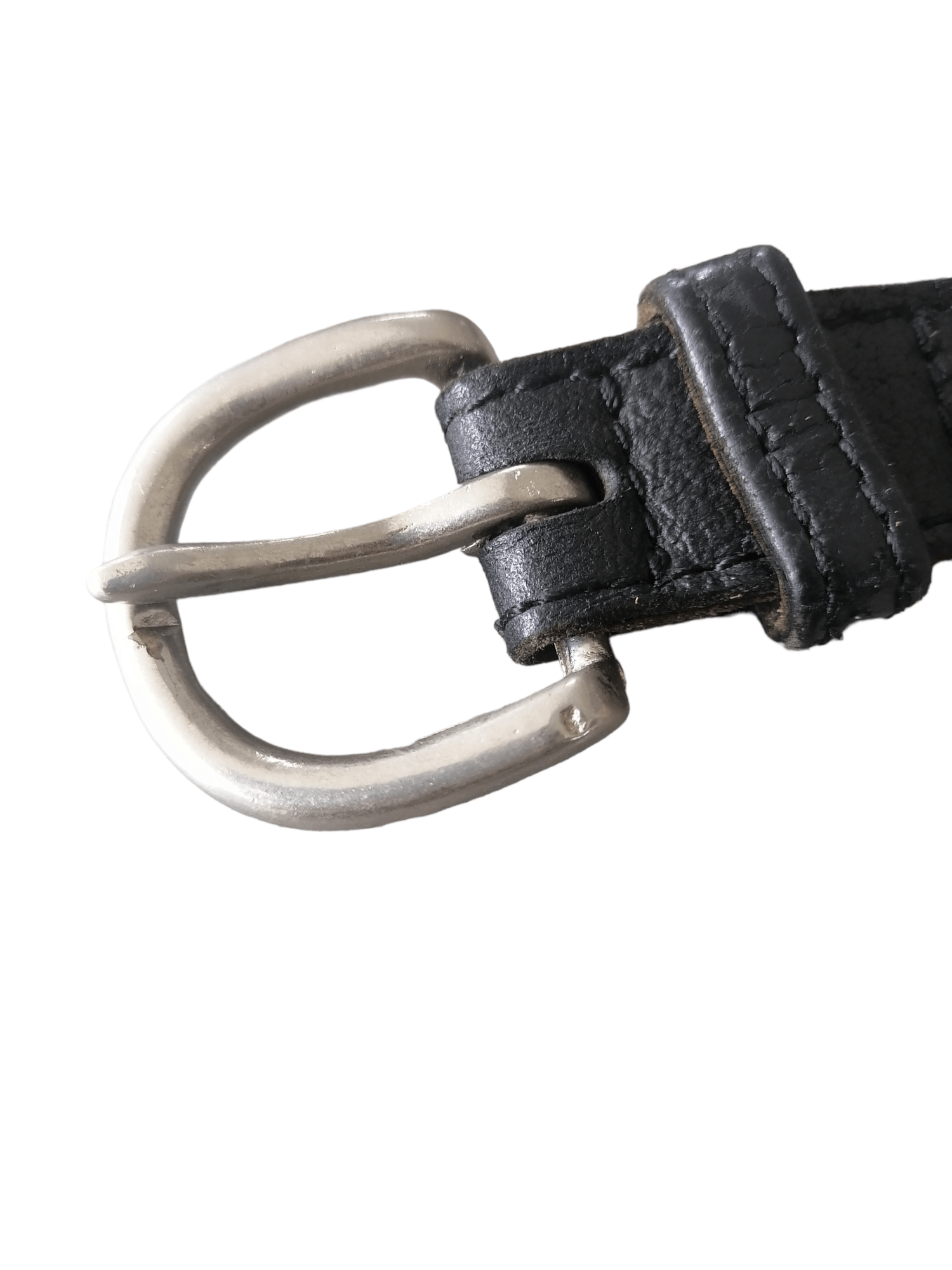 Y's × Y's for Men × Yohji Yamamoto Y's Yohji Yamamoto Black Leather Belts Size ONE SIZE - 2 Thumbnail