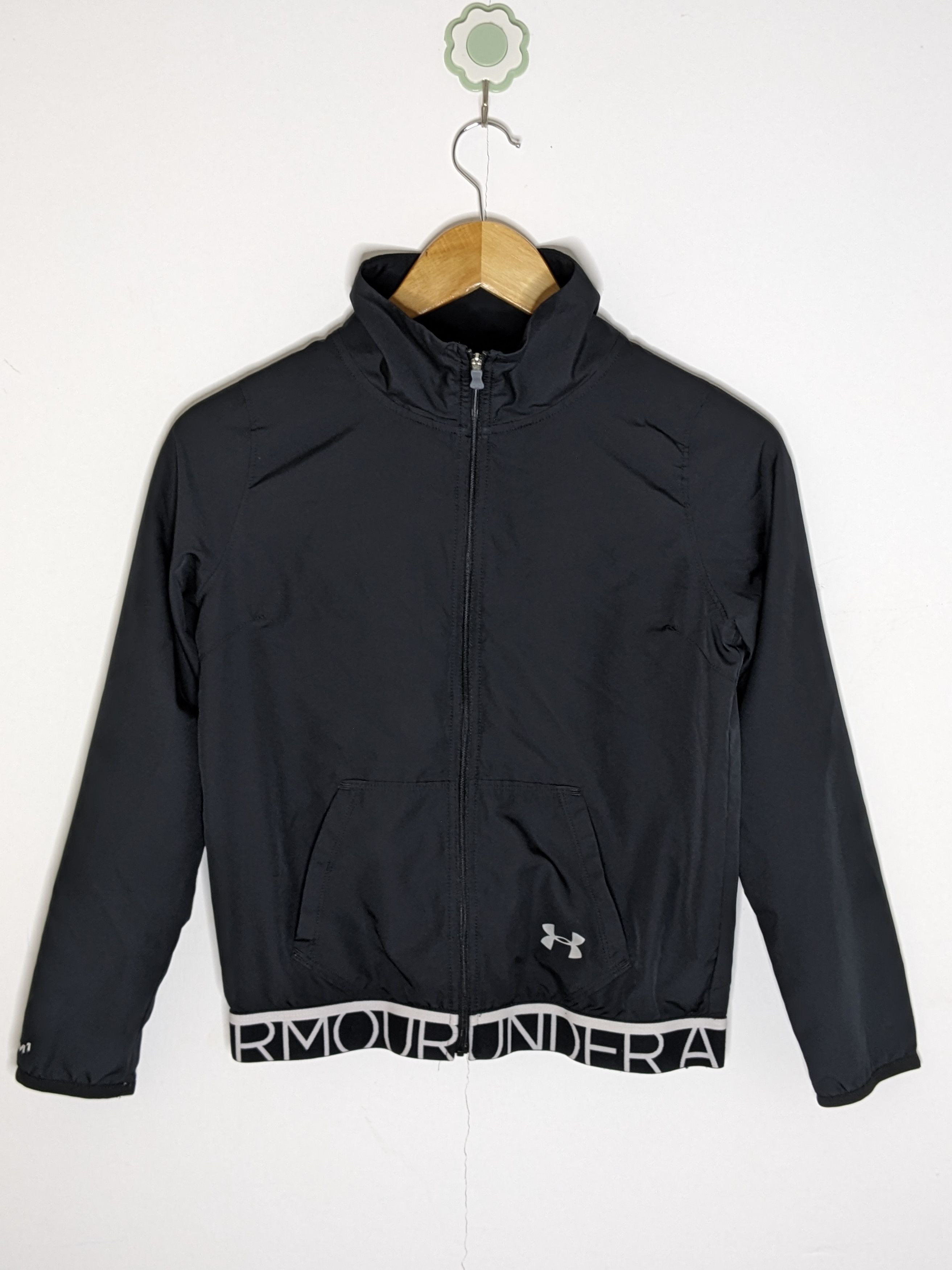 Sportswear Under Armour X Storm Spell out Jacket Black Womens Grailed