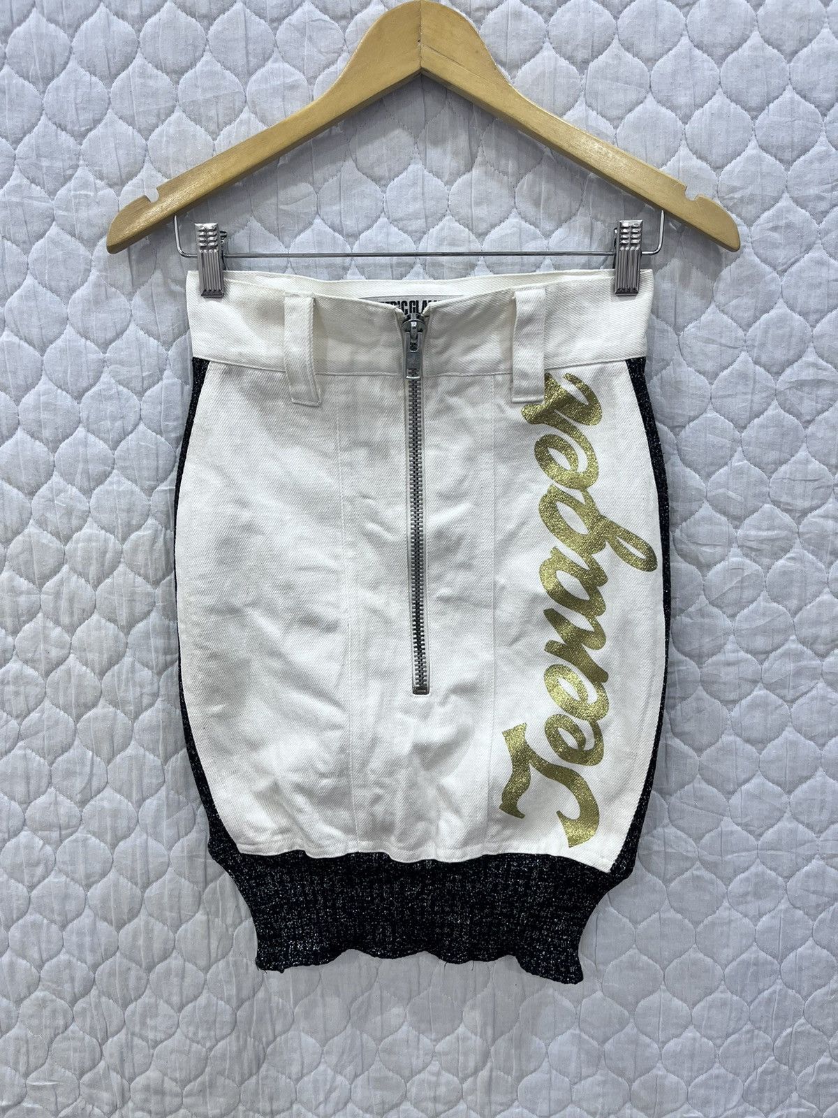 image of (K). Hysteric Glamour Teenagers Trending Hype Skirts in Black White, Women's (Size 26)