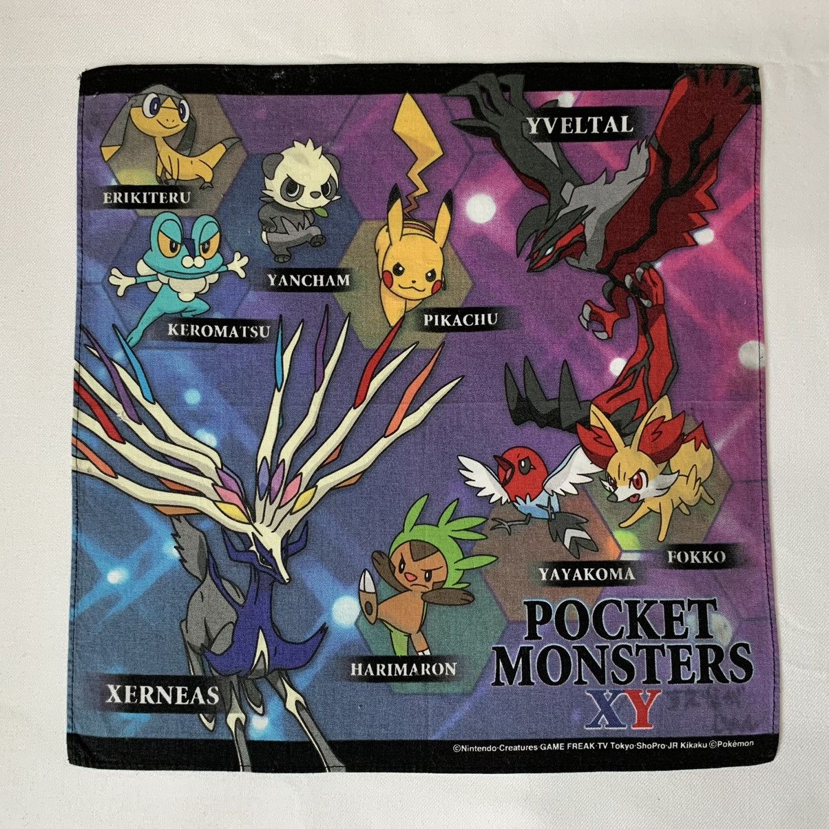 Japanese Brand × Pokemon Pocket Monsters XY Pokemon Bandana Handkerchief Neckerchief Size ONE SIZE - 1 Thumbnail