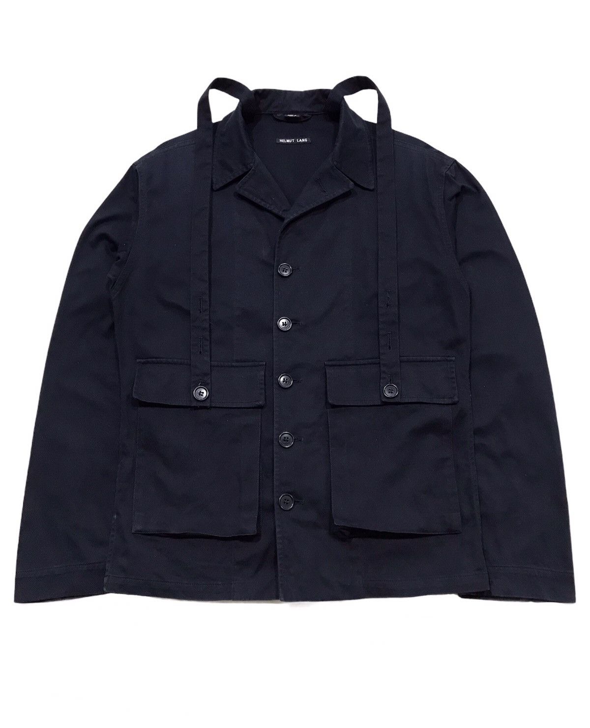 image of Helmut Lang 00Ss Bondage Navy Jacket in Blue/Navy, Men's (Size Medium)