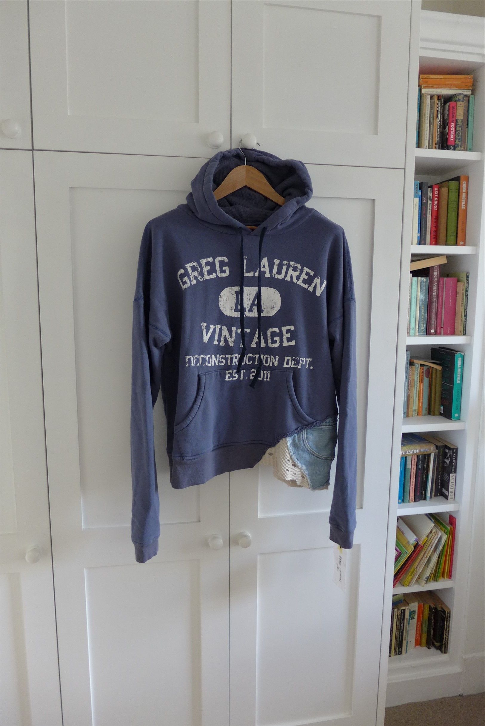 Greg Lauren Greg Lauren GL Vintage Hoodie - Blue Cotton Size US S / EU 44-46 / 1 - 1 Thumbnail
