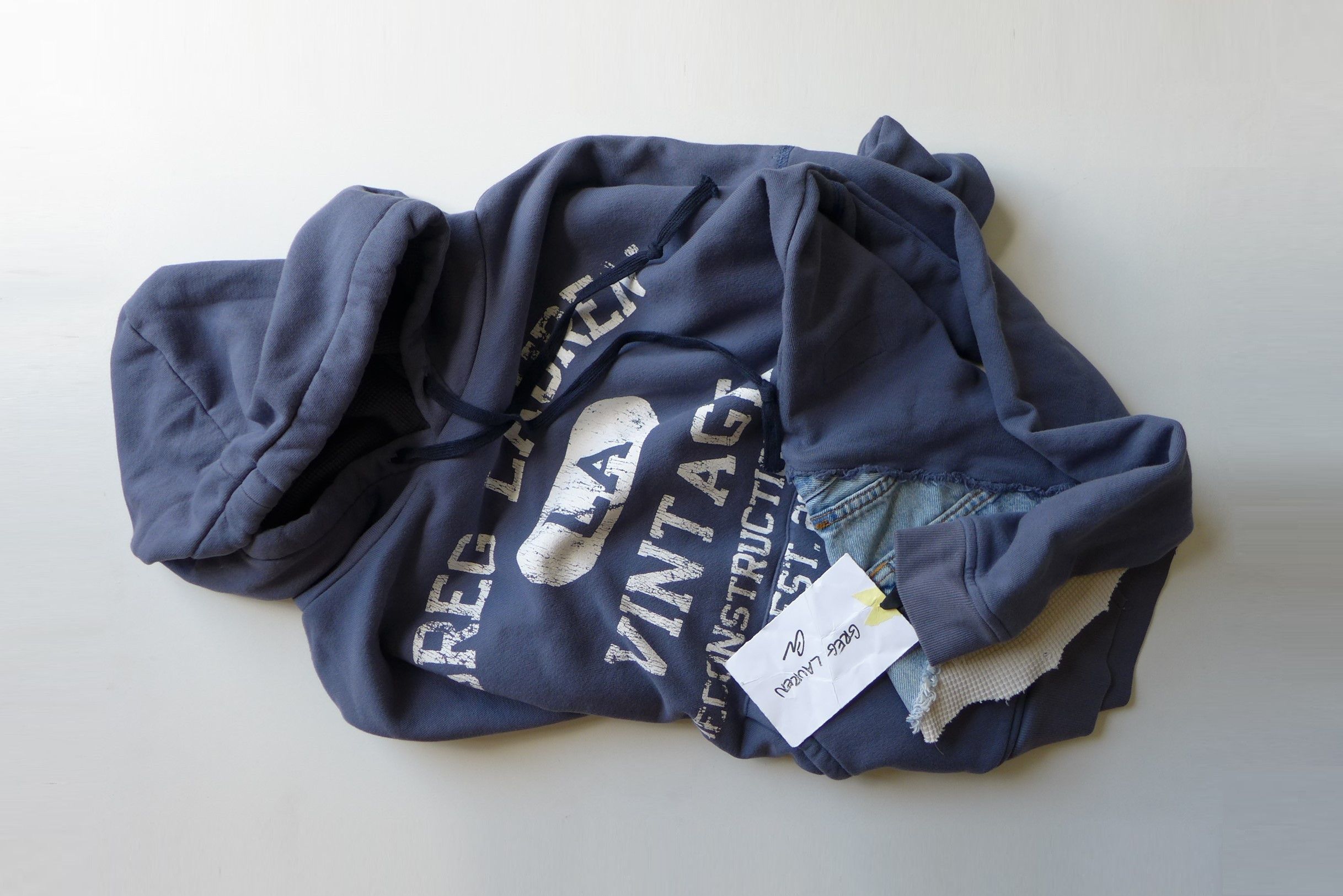 Greg Lauren Greg Lauren GL Vintage Hoodie - Blue Cotton Size US S / EU 44-46 / 1 - 3 Thumbnail