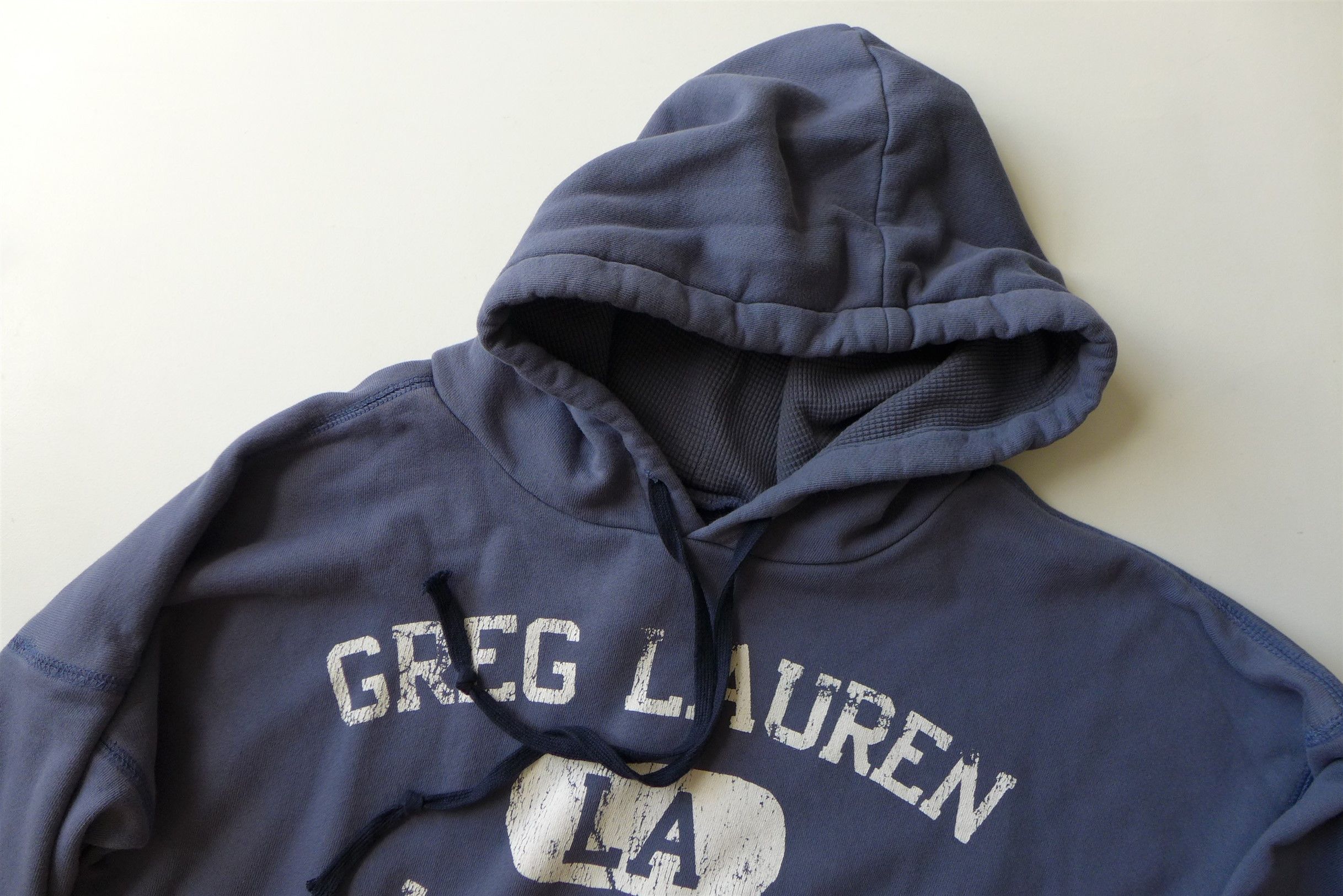 Greg Lauren Greg Lauren GL Vintage Hoodie - Blue Cotton Size US L / EU 52-54 / 3 - 4 Thumbnail