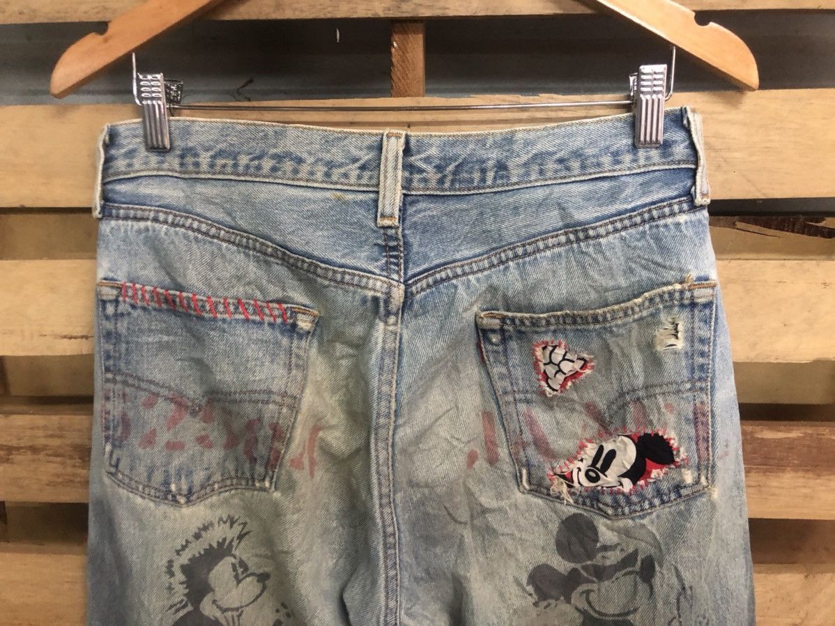 Levi's Rare Limited Edition 1997 Levi’s X Mickey Mouse Distressed Size US 31 - 6 Thumbnail
