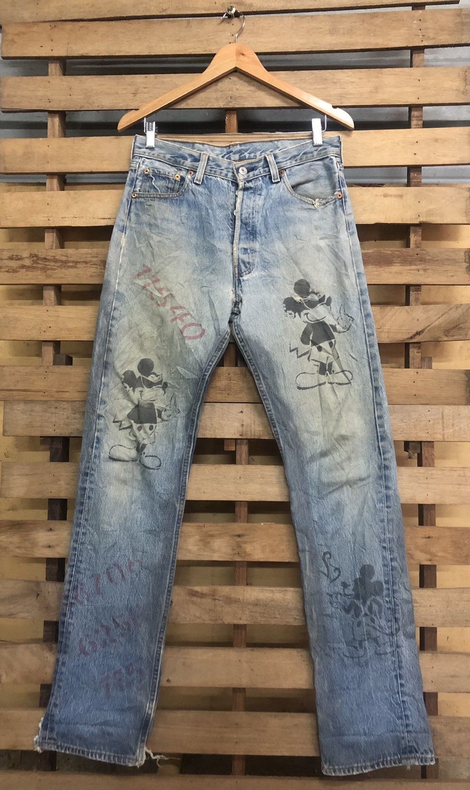 Rare Limited Edition 1997 Levi’s X Mickey Mouse Distressed