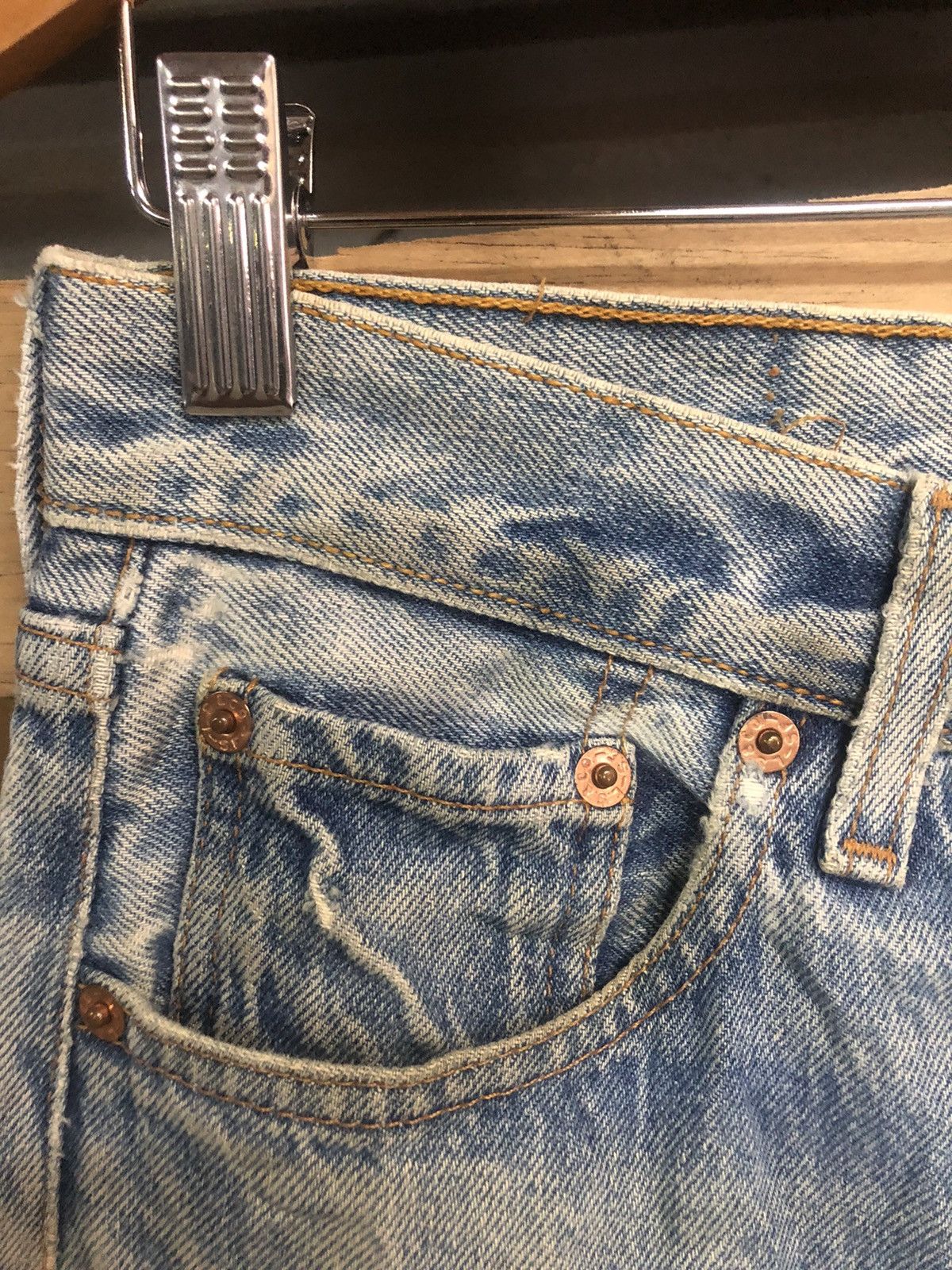 Levi's Rare Limited Edition 1997 Levi’s X Mickey Mouse Distressed Size US 31 - 9 Thumbnail