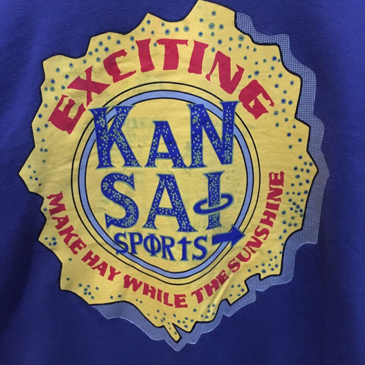 Kansai Yamamoto × Vintage VINTAGE‼️Kansai Sports Exciting Make Hay While The Sunshine Size US L / EU 52-54 / 3 - 3 Thumbnail