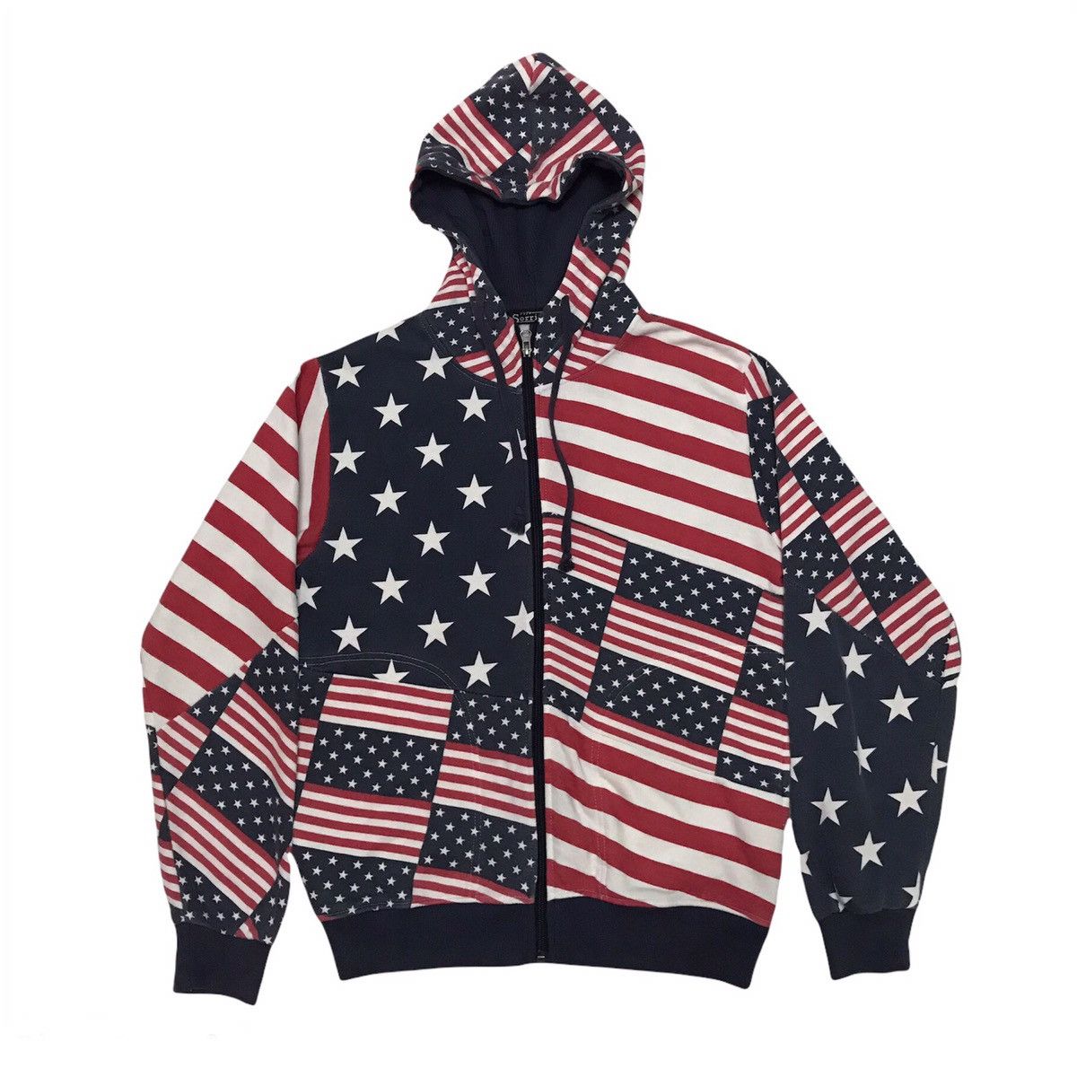 Flagstuff Sorridere Overprinted Flag Jacket Sweater Hoodie Size US M / EU 48-50 / 2 - 1 Thumbnail