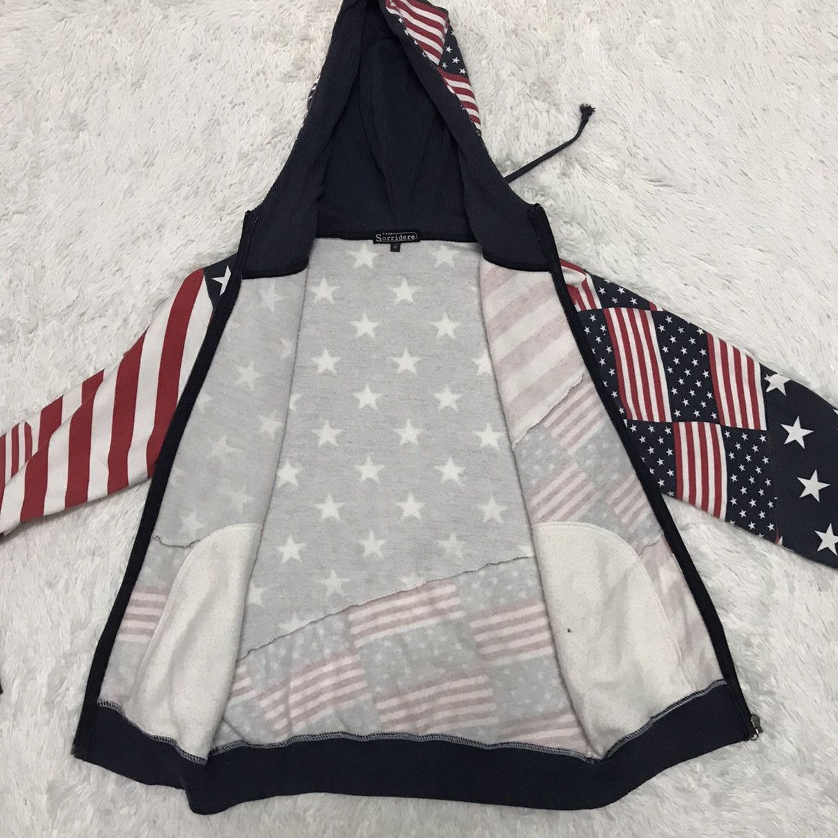 Flagstuff Sorridere Overprinted Flag Jacket Sweater Hoodie Size US M / EU 48-50 / 2 - 13 Thumbnail