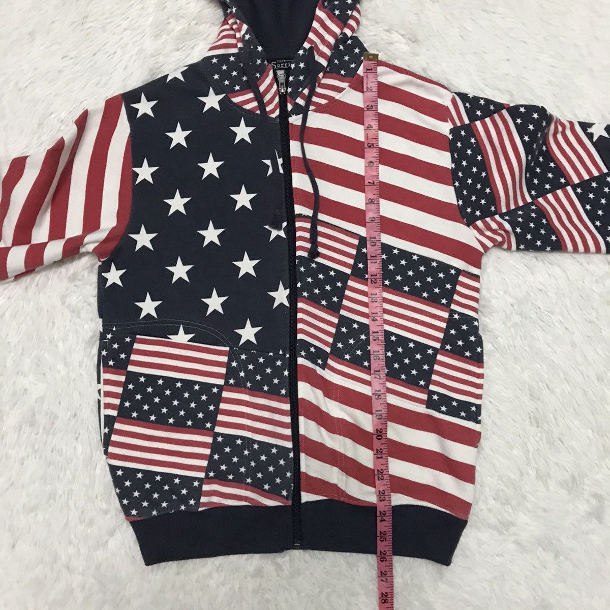 Flagstuff Sorridere Overprinted Flag Jacket Sweater Hoodie Size US M / EU 48-50 / 2 - 18 Thumbnail