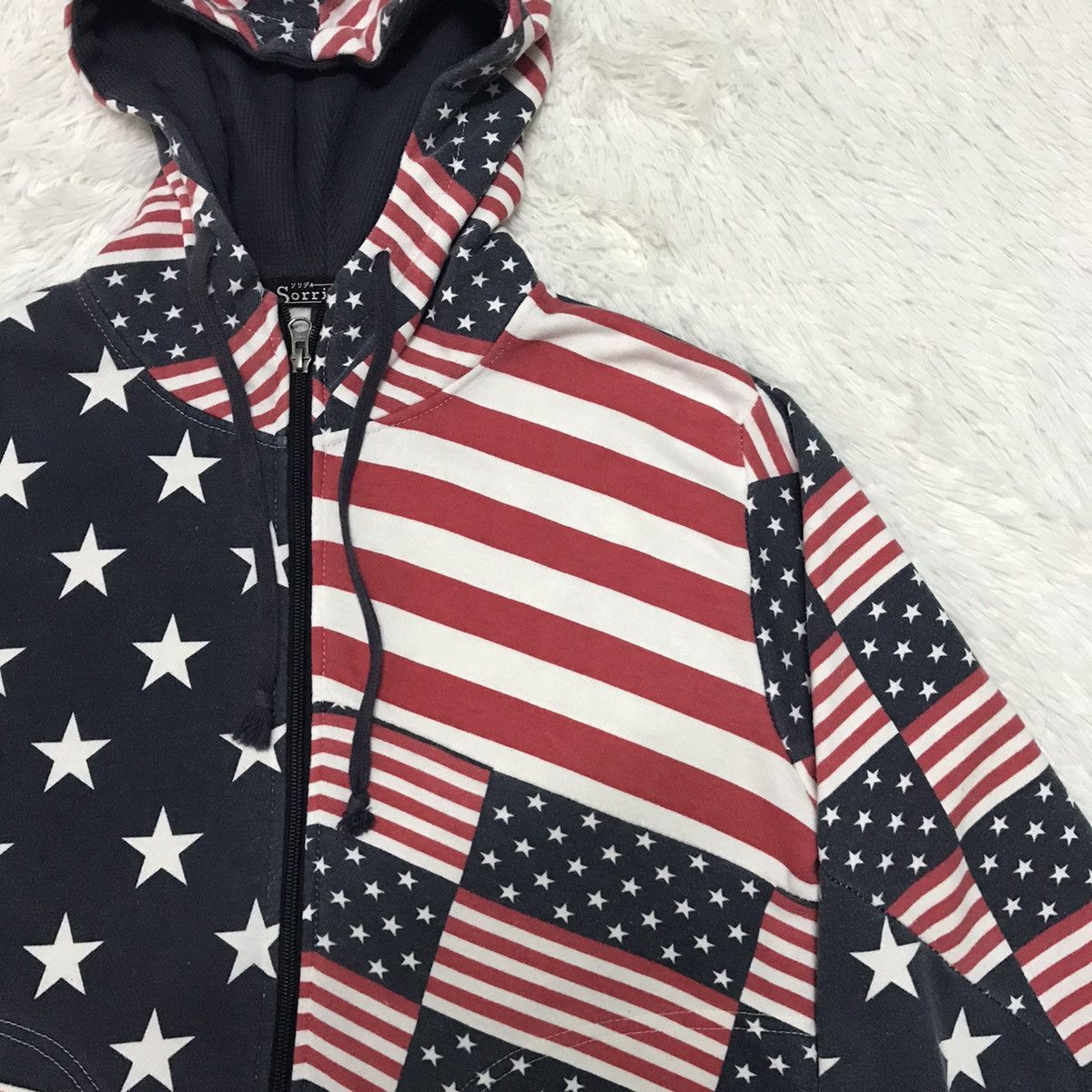 Flagstuff Sorridere Overprinted Flag Jacket Sweater Hoodie Size US M / EU 48-50 / 2 - 5 Thumbnail