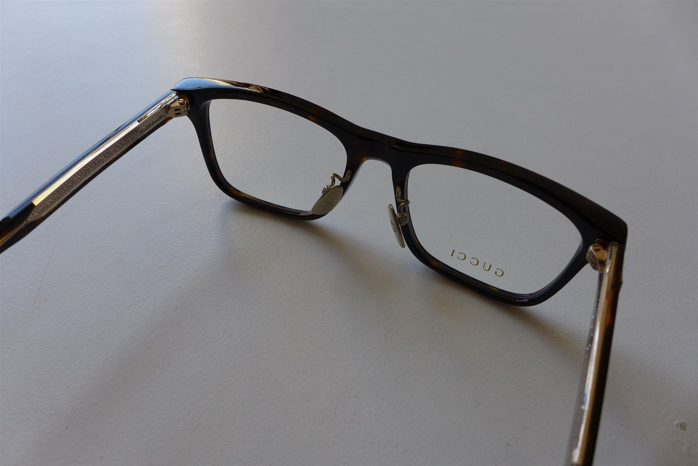 Gucci Gucci Japanese Collection Square Glasses -- Dark Havana Size ONE SIZE - 8 Thumbnail