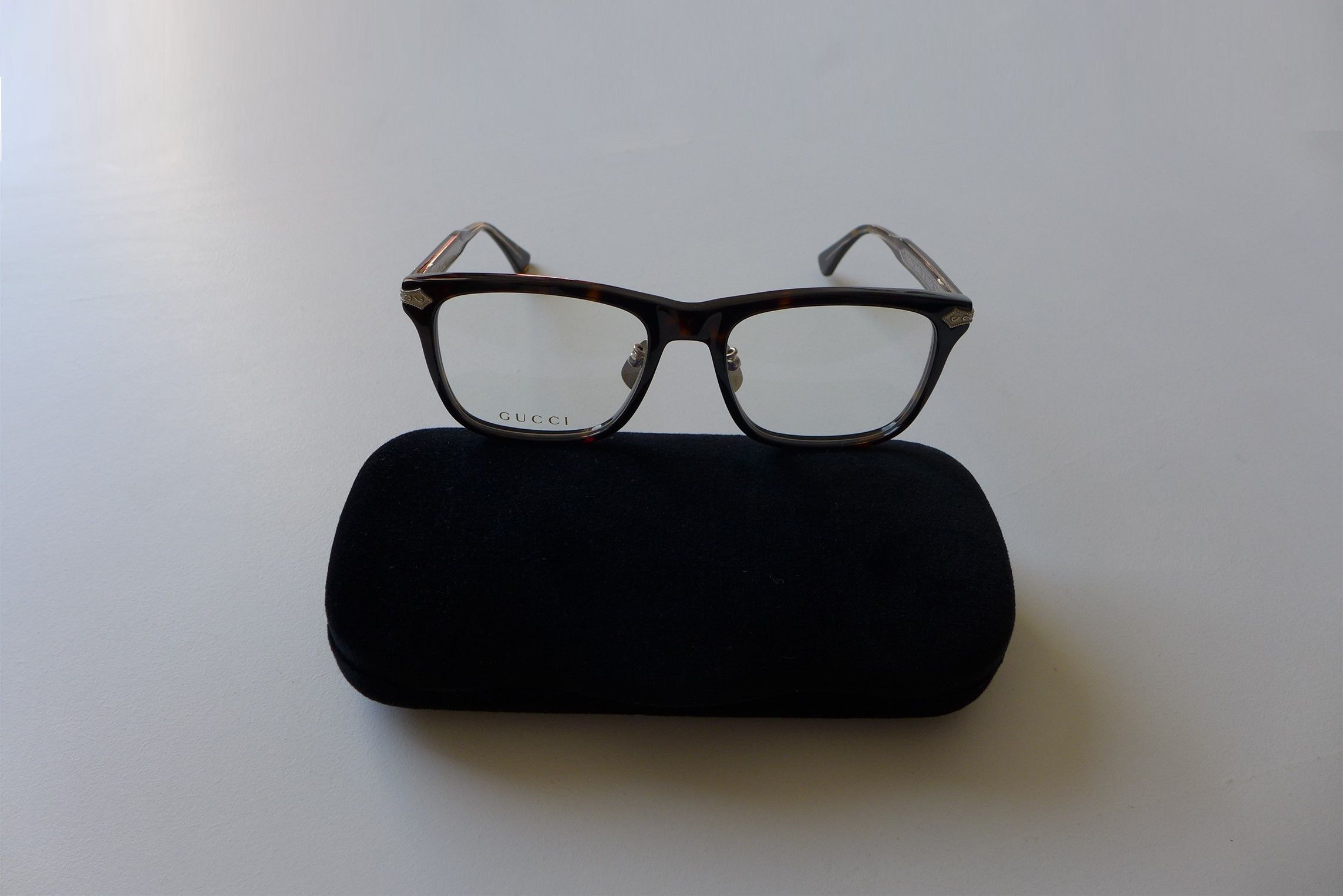 Gucci Gucci Japanese Collection Square Glasses -- Dark Havana Size ONE SIZE - 3 Thumbnail